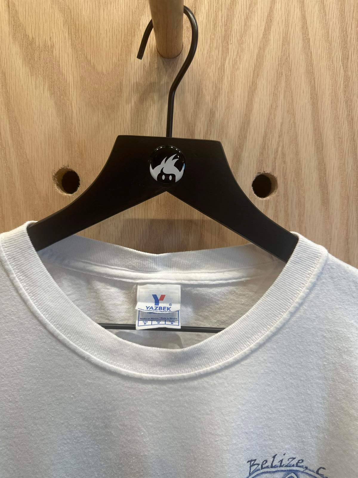 White Long Sleeve T-Shirt with Belize Graphic