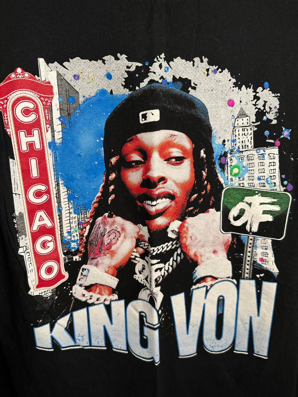 King Von Chicago Graphic T-Shirt