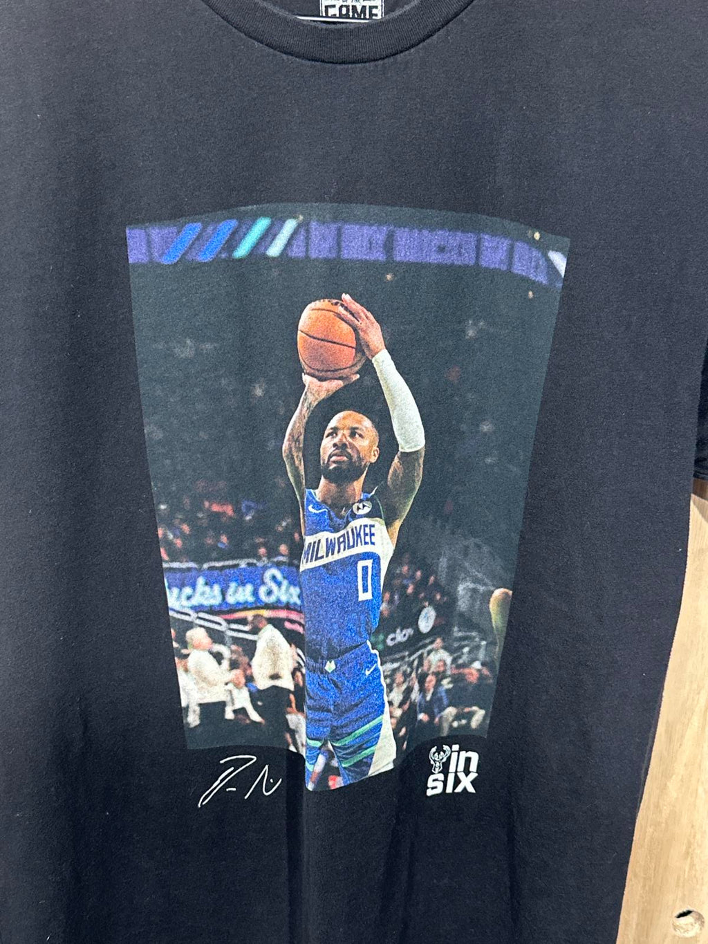 Milwaukee Bucks #0 Damian Lillard T-Shirt