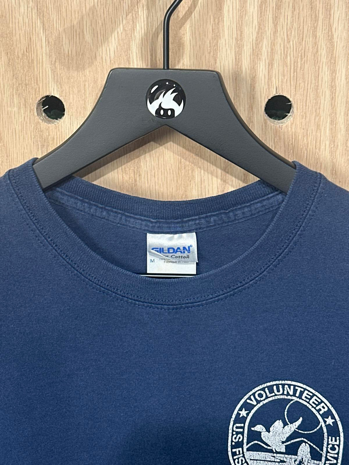 Gildan Navy Blue Volunteer U.S. Fish & Wildlife Service T-Shirt