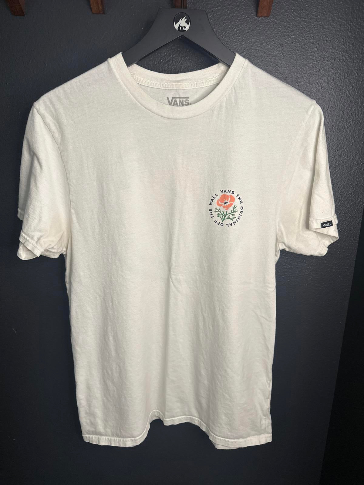 Vans Slim Fit Floral Graphic Tee - Off White