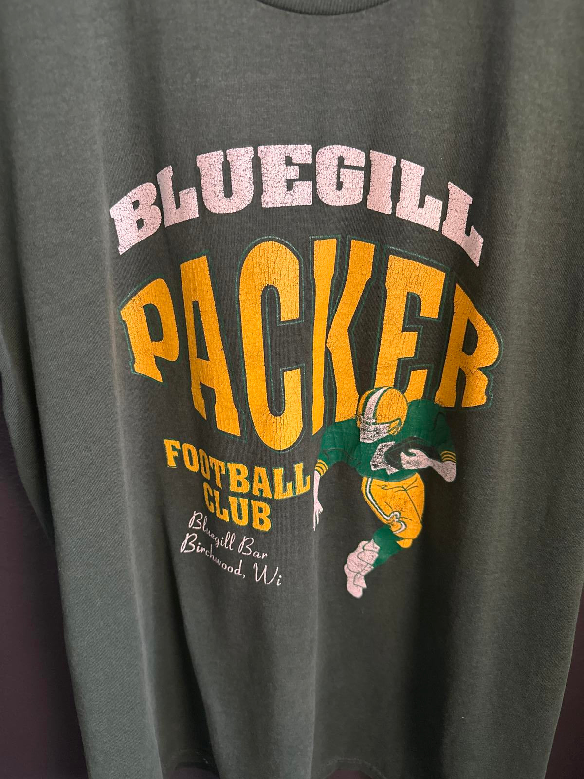 Vintage Bluegill Packer Football Club T-Shirt