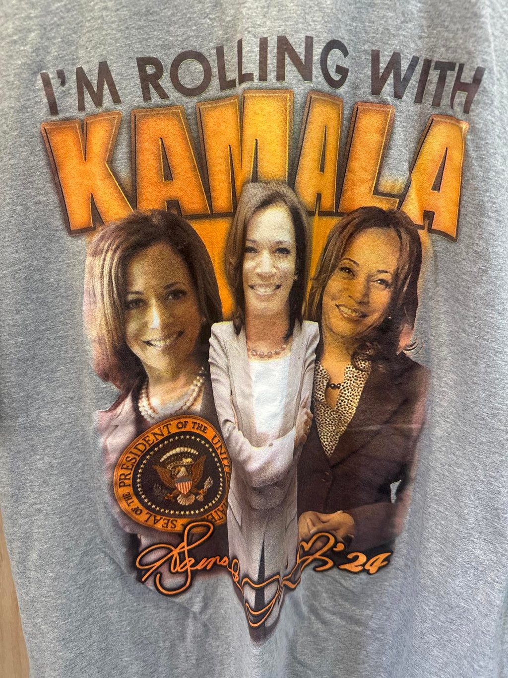 'I'm Rolling With Kamala' Graphic T-Shirt