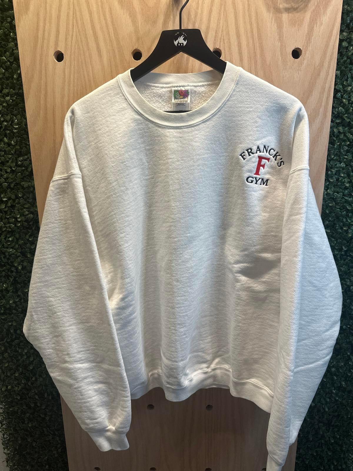 Fruit of the Loom Vintage Franck's Gym Embroidered Sweatshirt