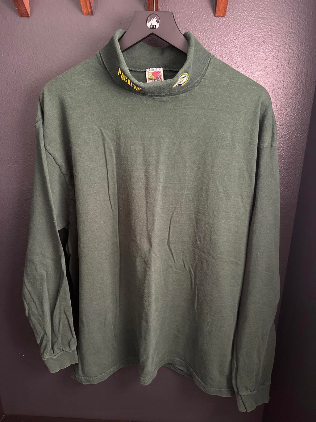 Vintage Green Bay Packers Heavyweight Long Sleeve Turtleneck