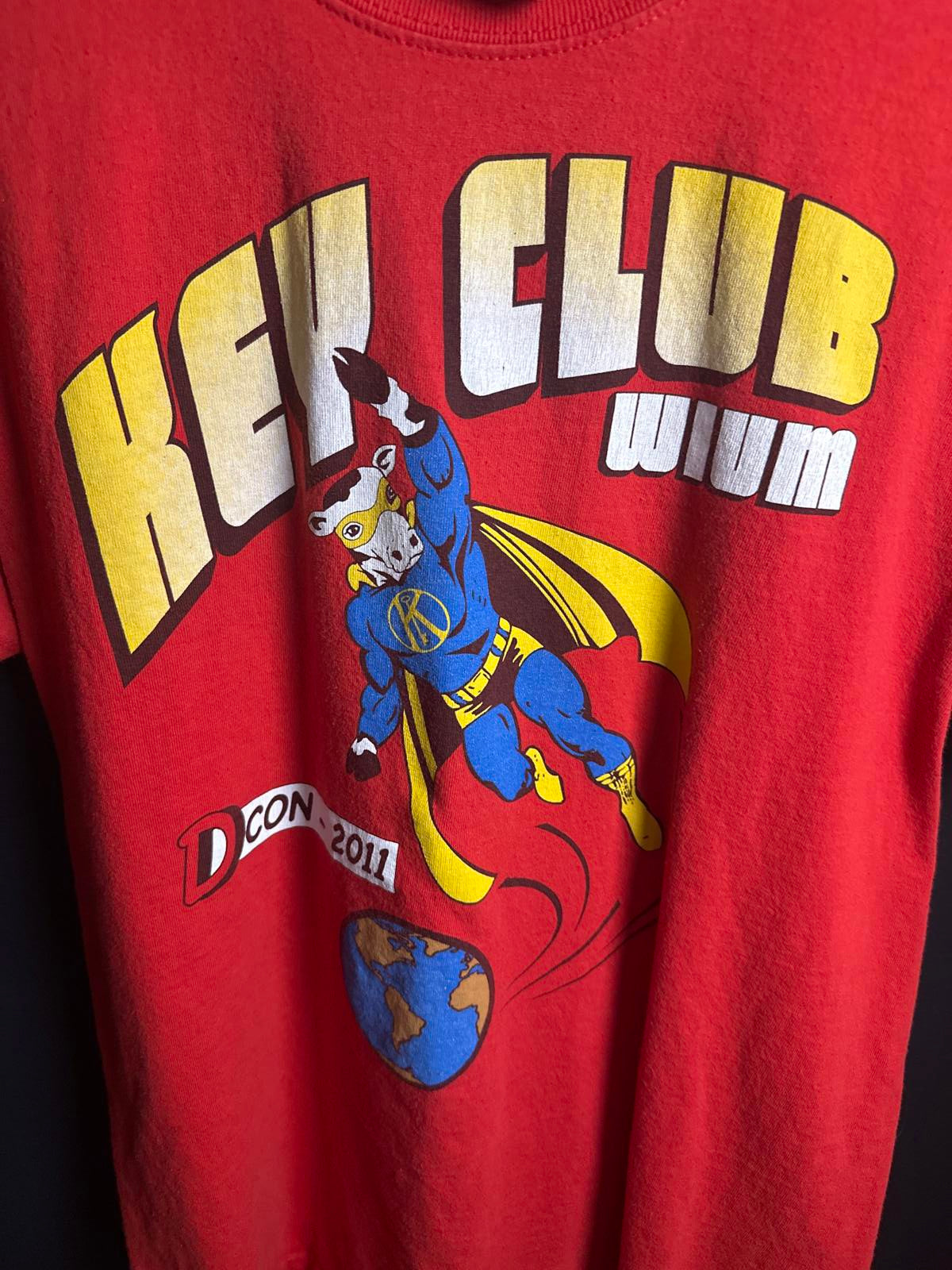 Retro Key Club T-Shirt - Dcon 2011 - Red Graphic Tee