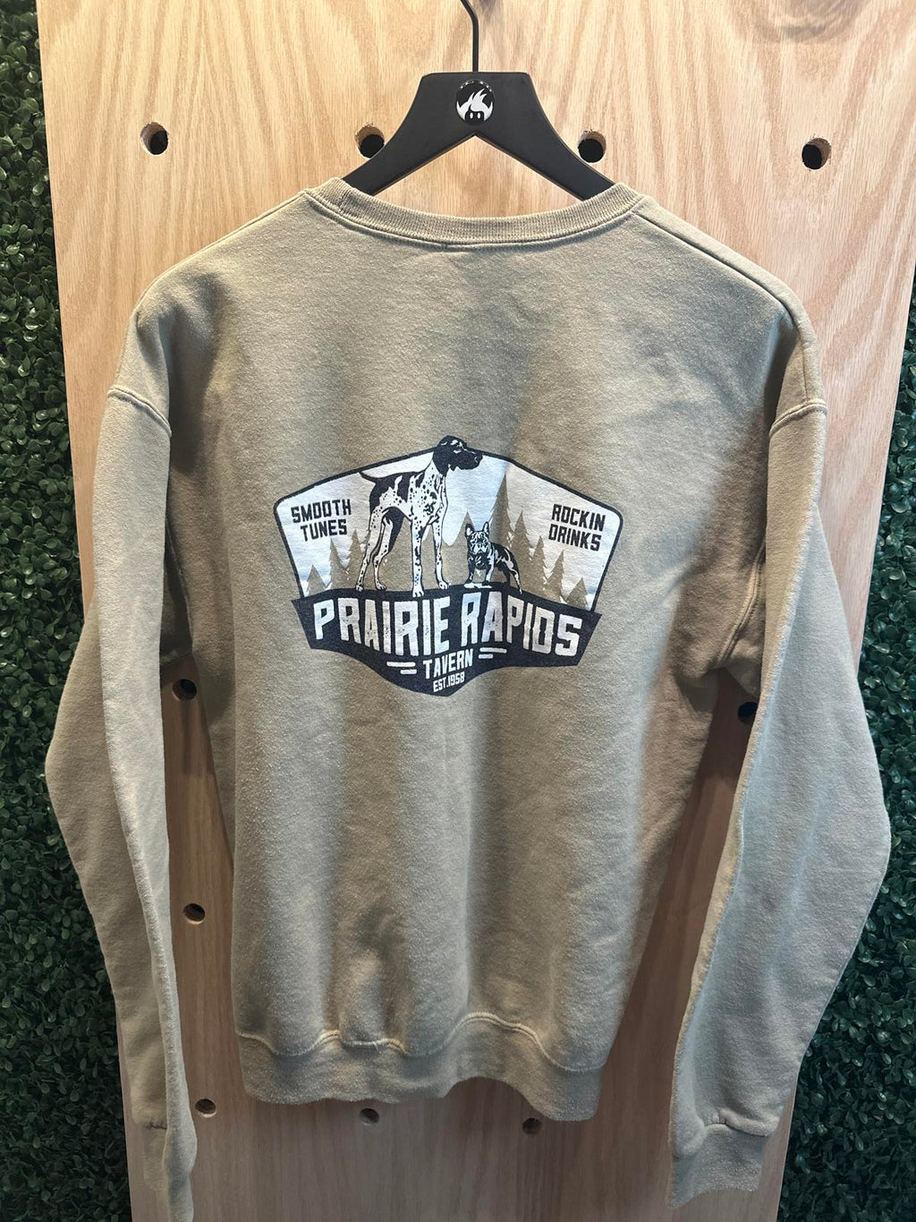 Men's Jerzees Crewneck Sweatshirt with Dog Print