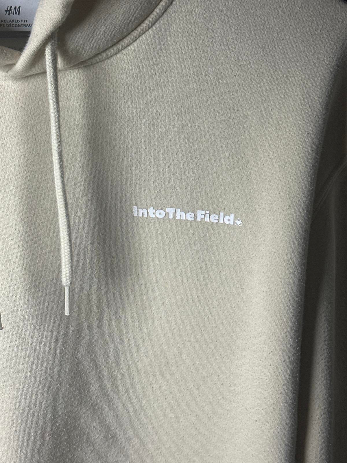 H&M Beige Hoodie with 'Into The Field' Print