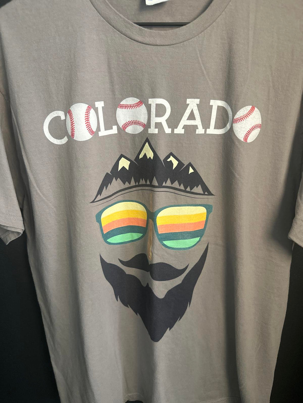 Colorado Baseball Graphic Tee - Fun Mountain Design