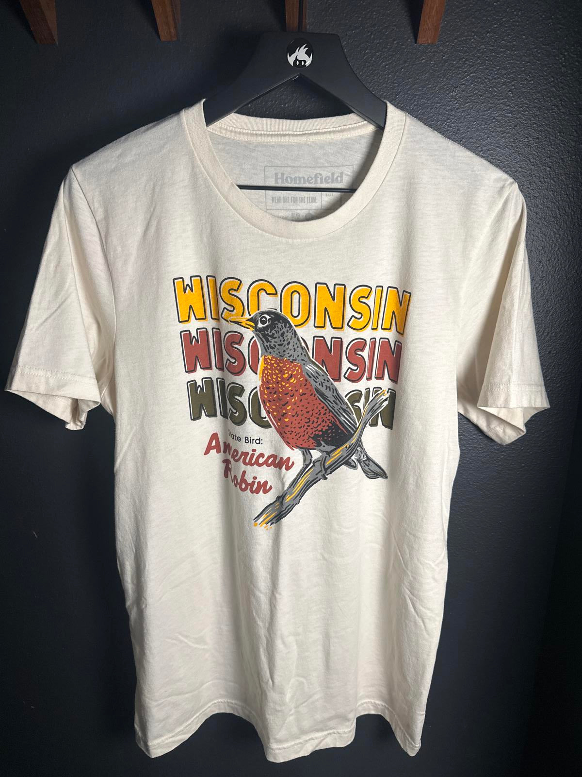 Homefield Wisconsin American Robin Graphic T-Shirt