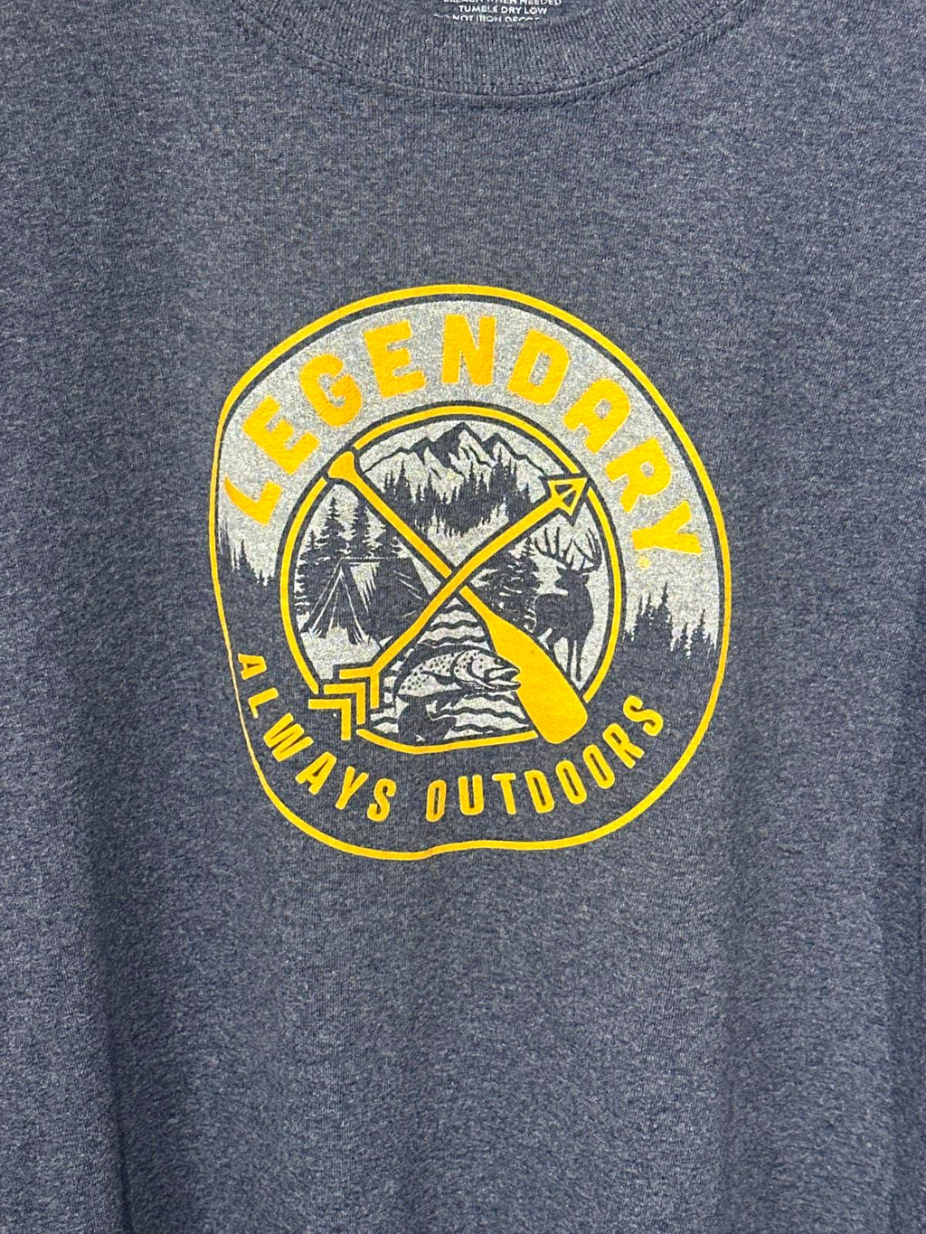 Legendary Whitetails Men's Long Sleeve Shirt - Always Outdoors Graphic