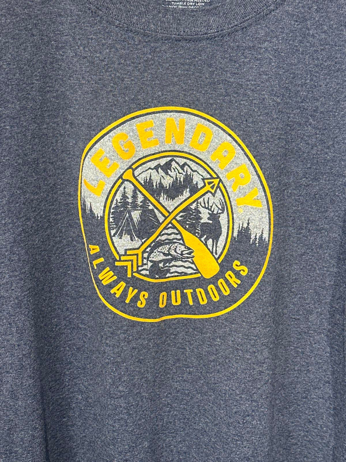 Legendary Whitetails Men's Long Sleeve Shirt - Always Outdoors Graphic