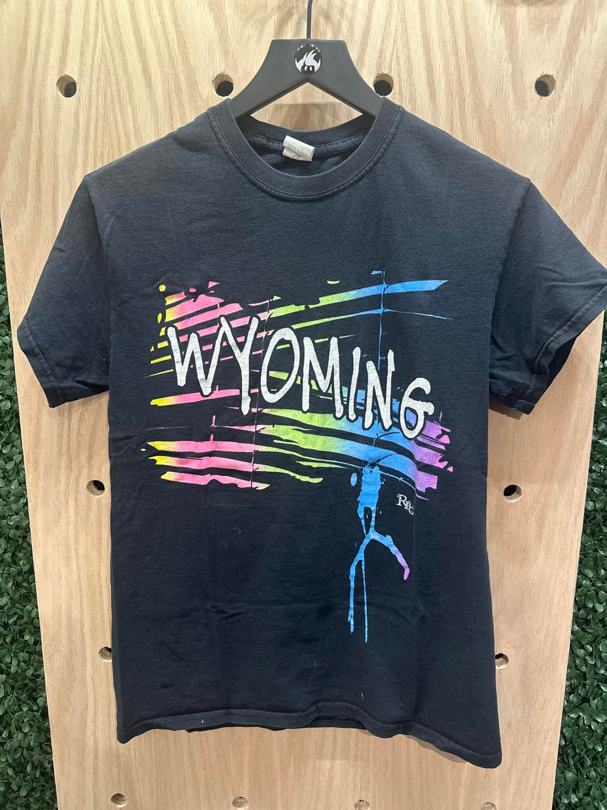 Wyoming Graphic Black T-Shirt