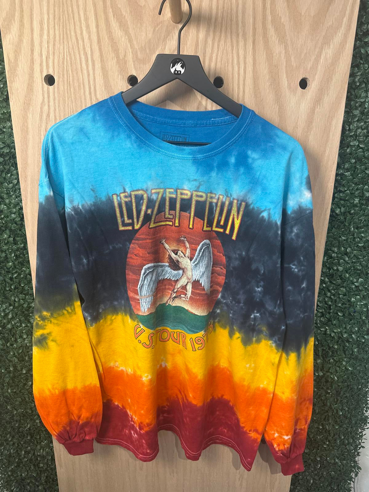 Led Zeppelin 1975 U.S. Tour Tie-Dye Long Sleeve T-Shirt XL
