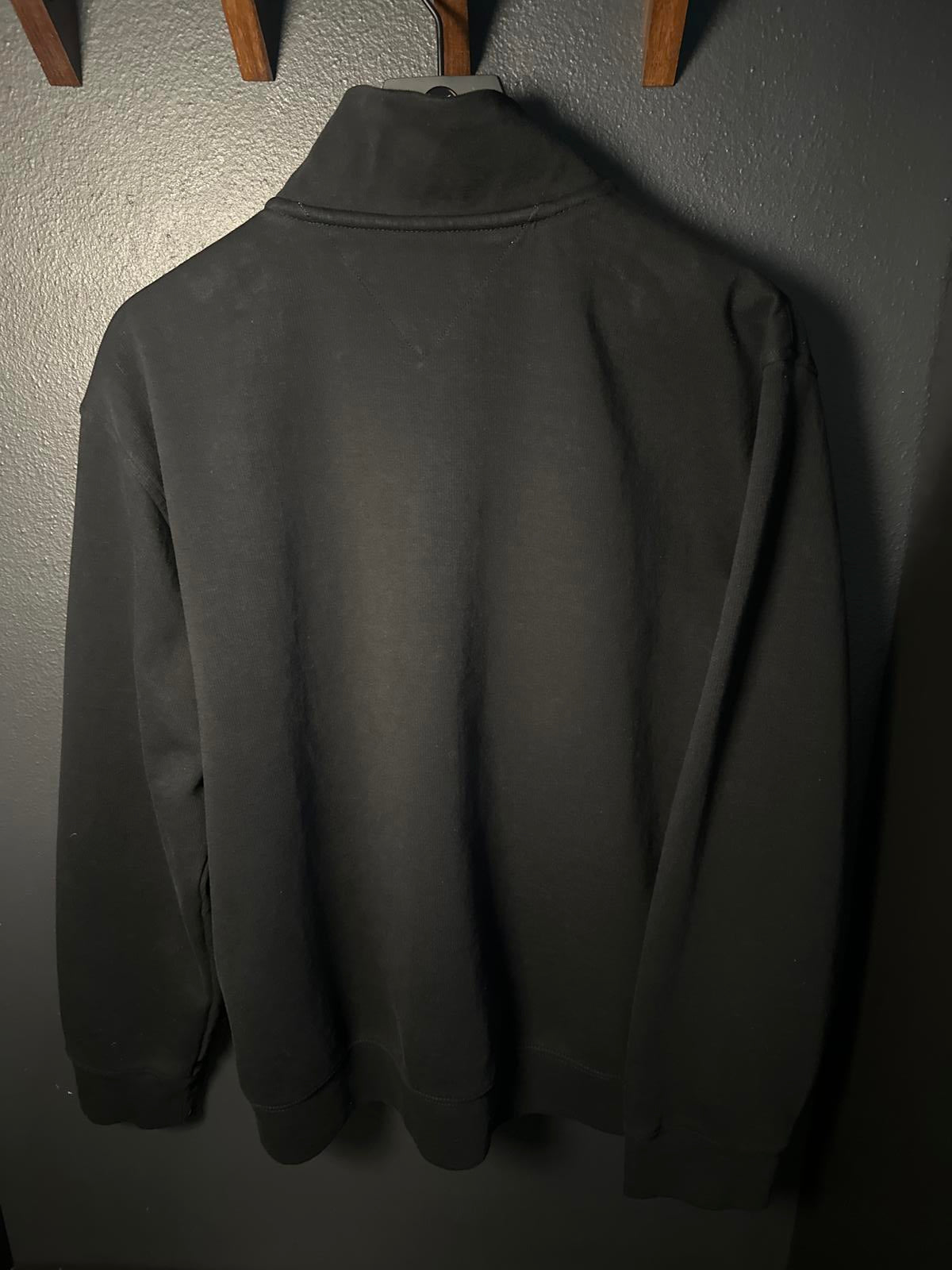 Tommy Hilfiger Black Half-Zip Sweatshirt