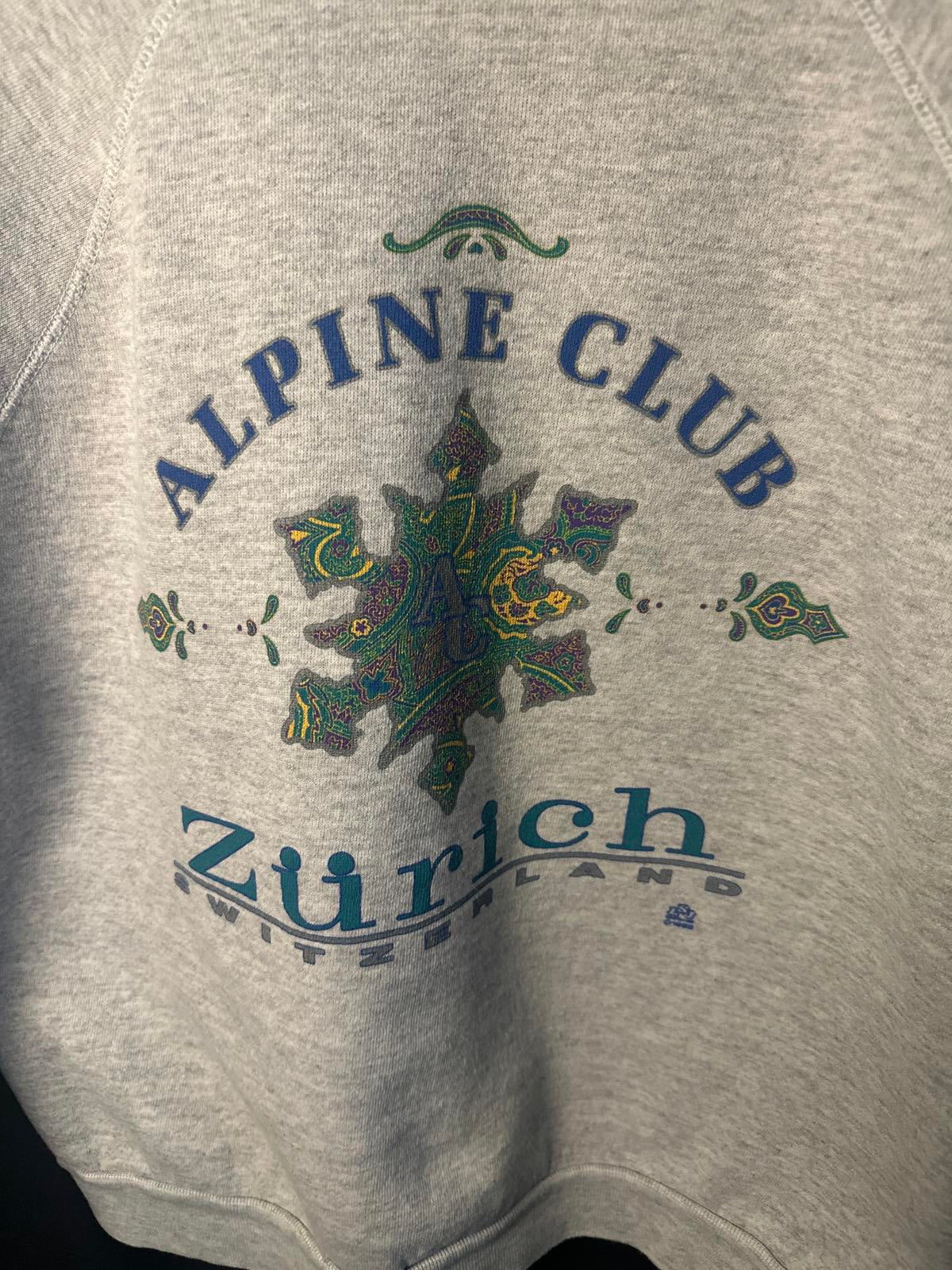 Vintage Tultex Alpine Club Sweatshirt - Zürich, Switzerland