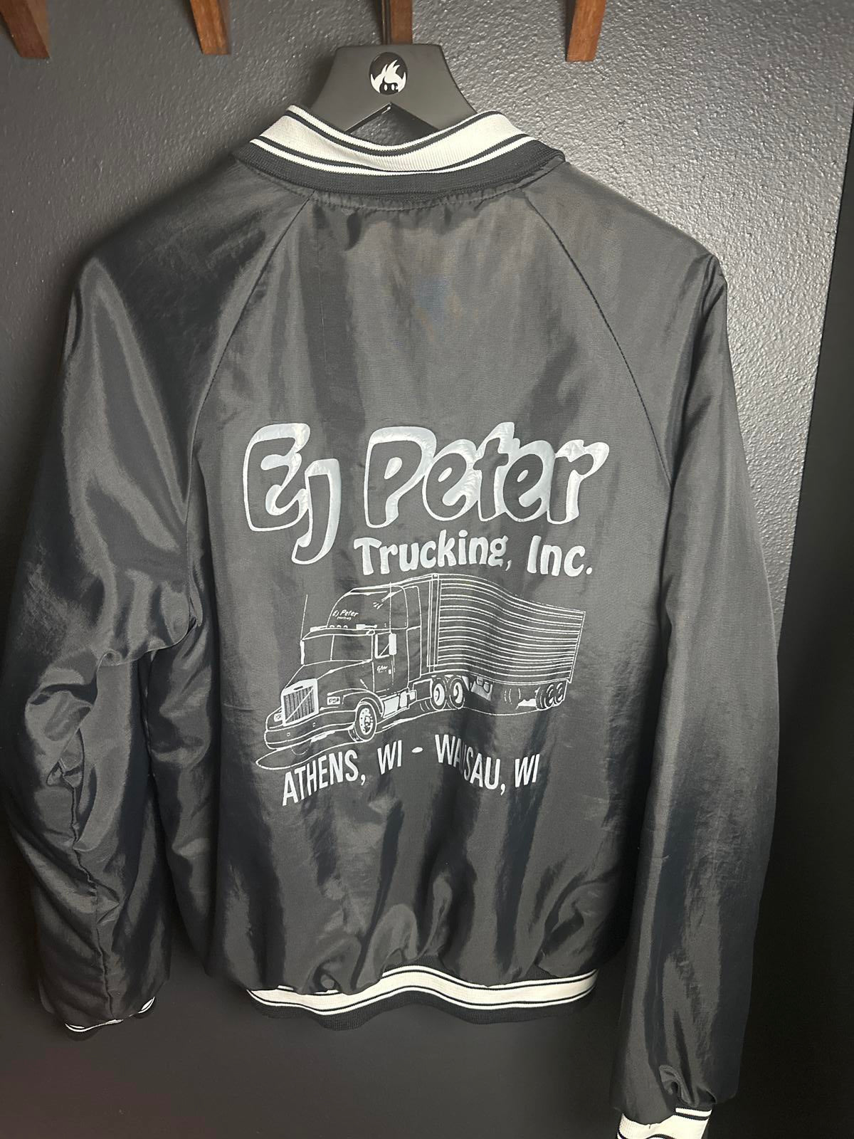 Hartwell Black Vintage Varsity Jacket