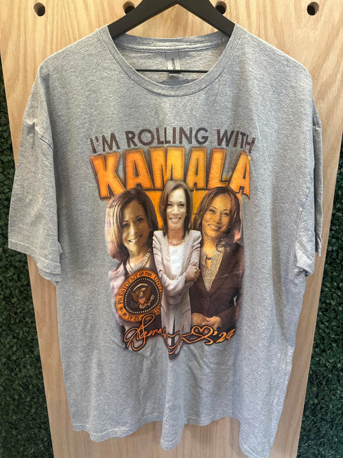 'I'm Rolling With Kamala' Graphic T-Shirt