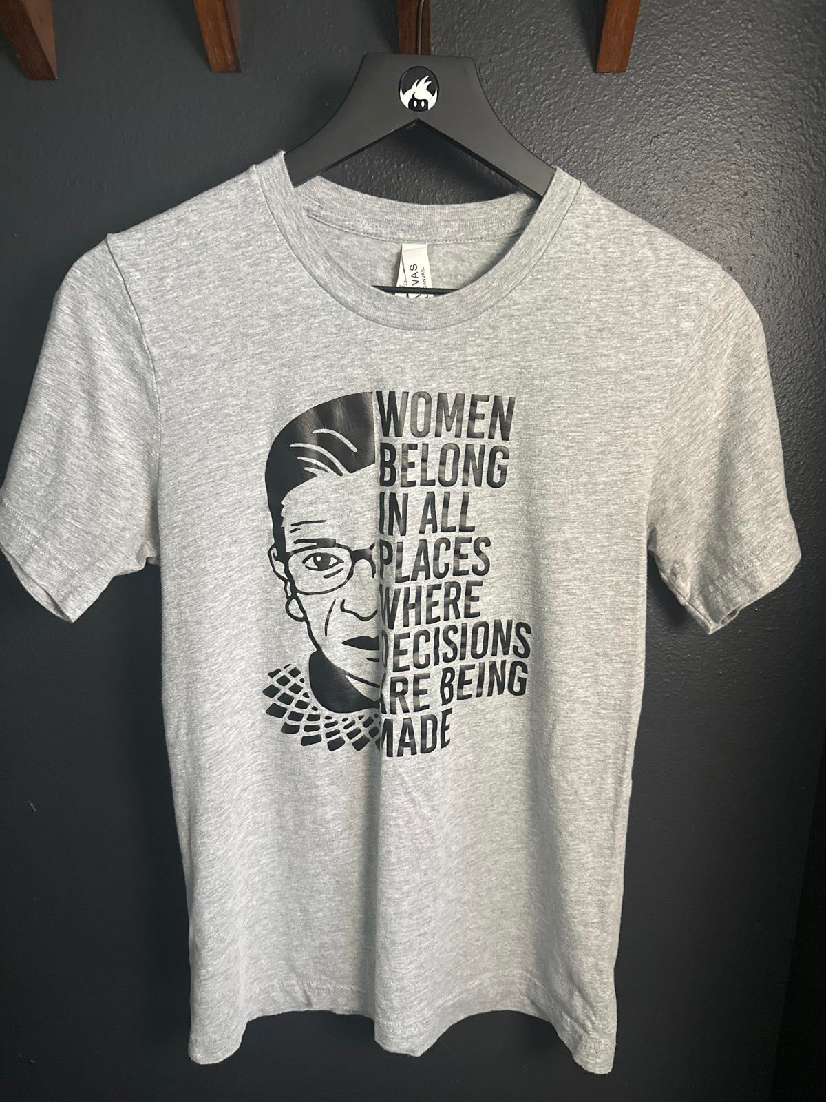 Empowering Women's Rights Graphic Tee - Ruth Ginsburg