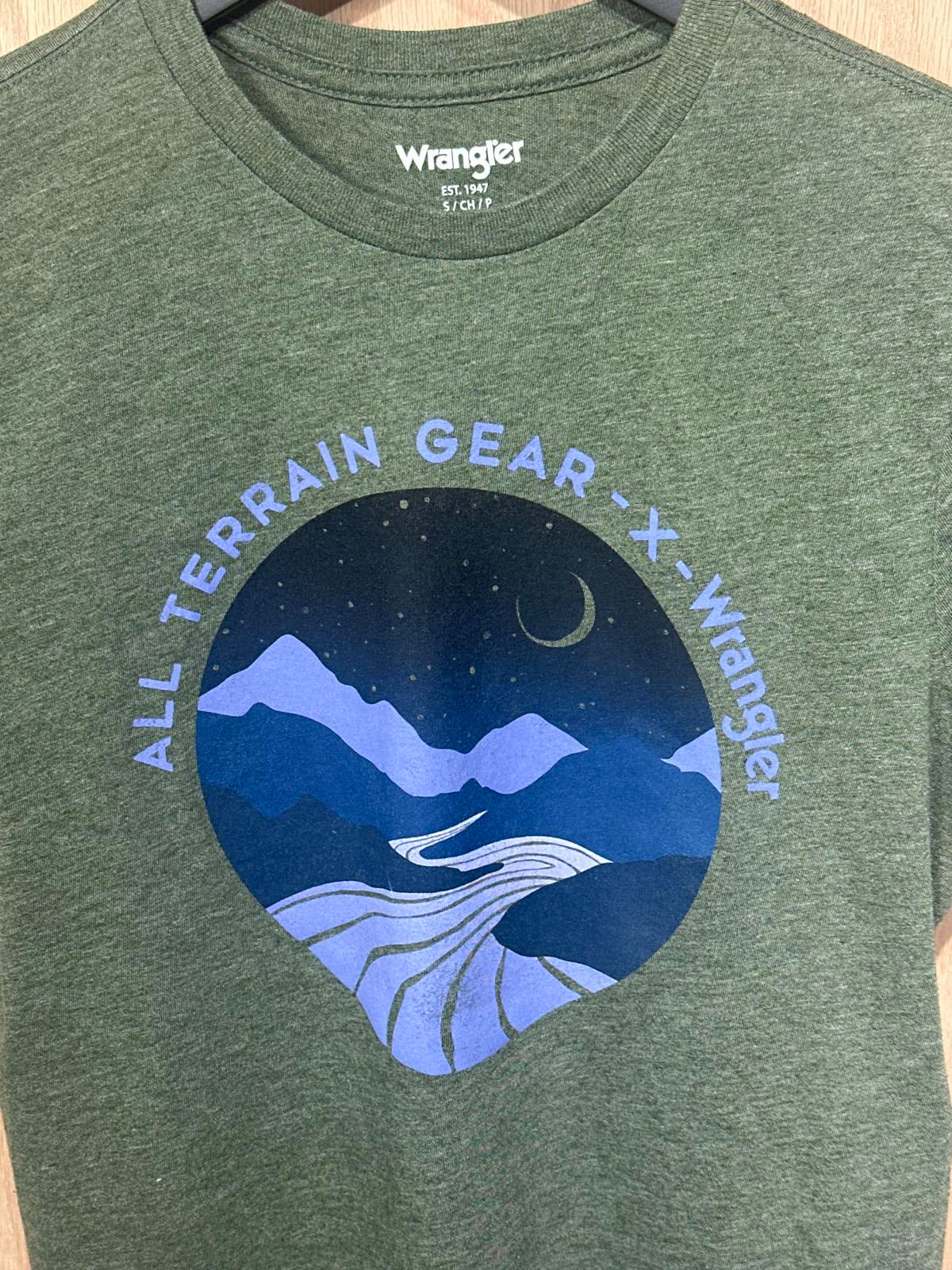 Wrangler Woman's Green Graphic T-Shirt All Terrain Gear