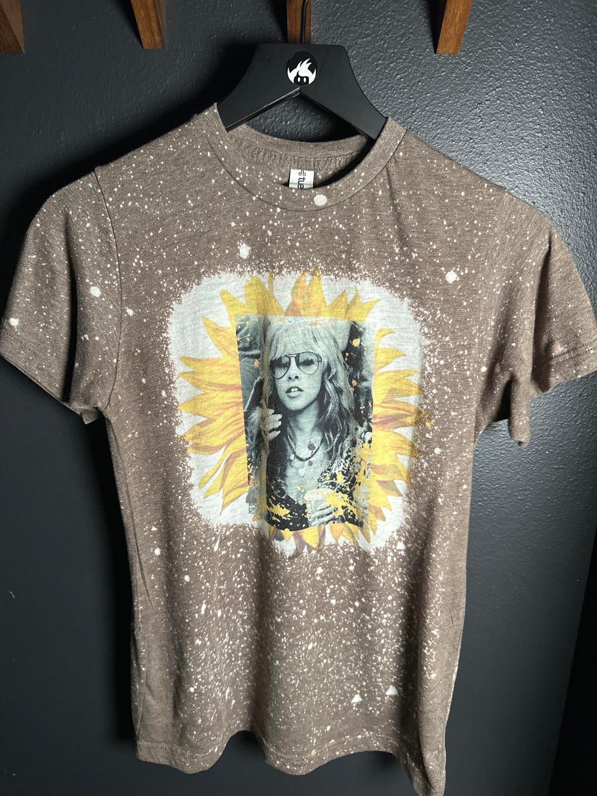 Woman's Graphic Short Sleeve T-Shirt with Sunflower Design
