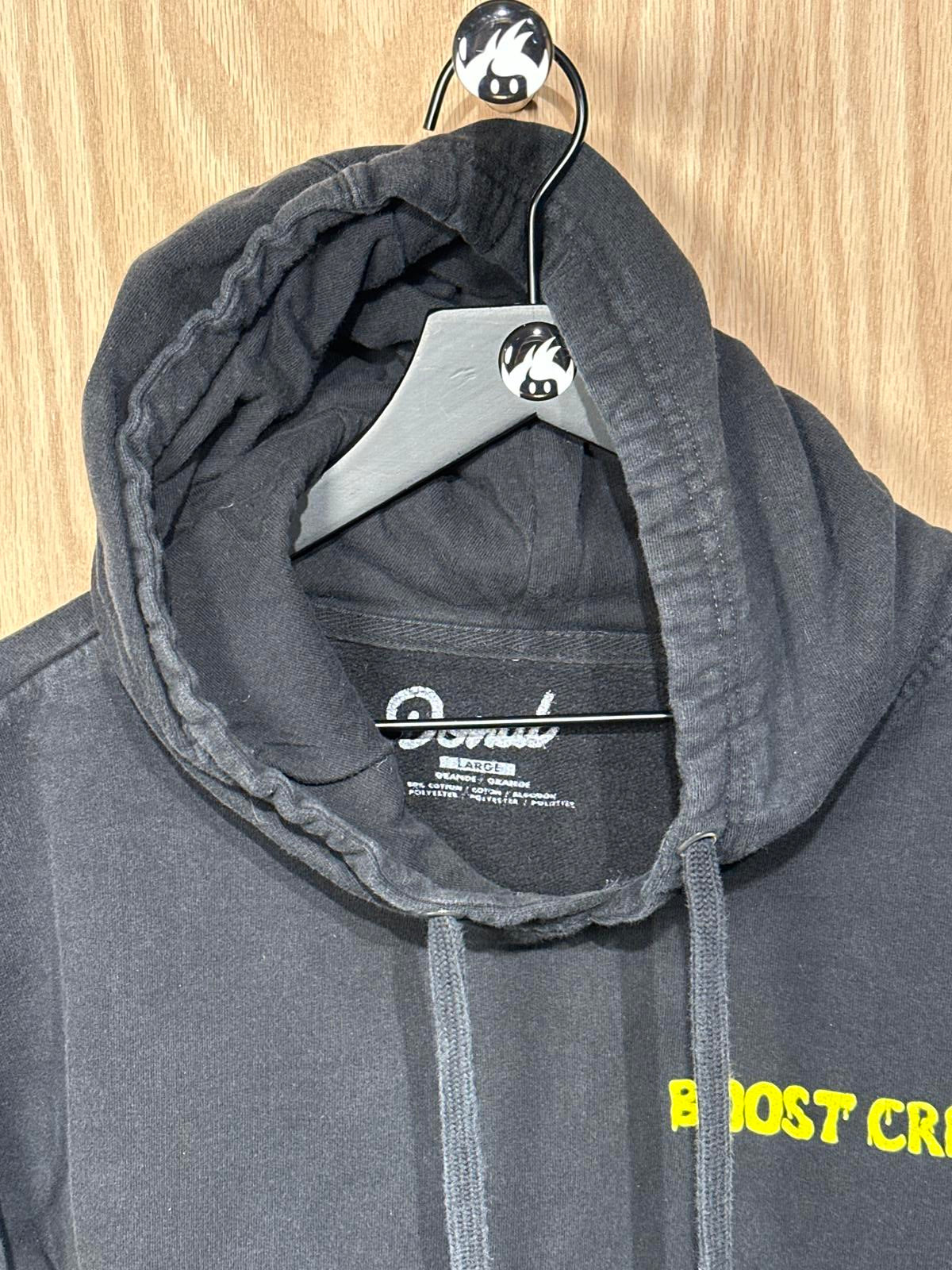 Donut Black Hoodie with 'Boost Creeps' Graphic