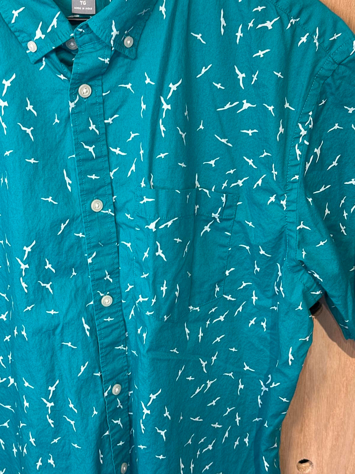 Old Navy Men's Slim Fit Short Sleeve Button-Down Shirt XL