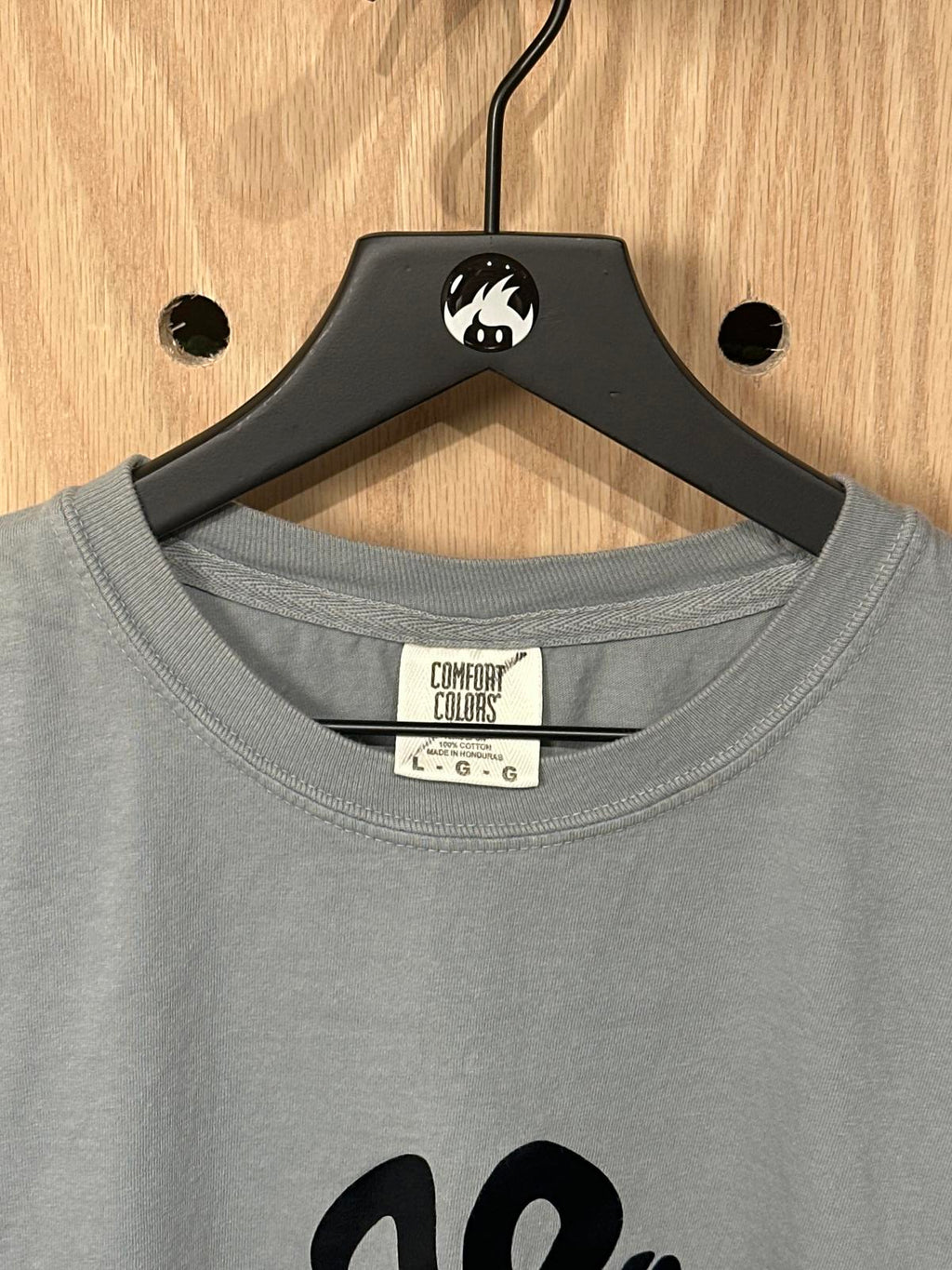 Comfort Colors Men's Gray T-Shirt with Black Alien Print