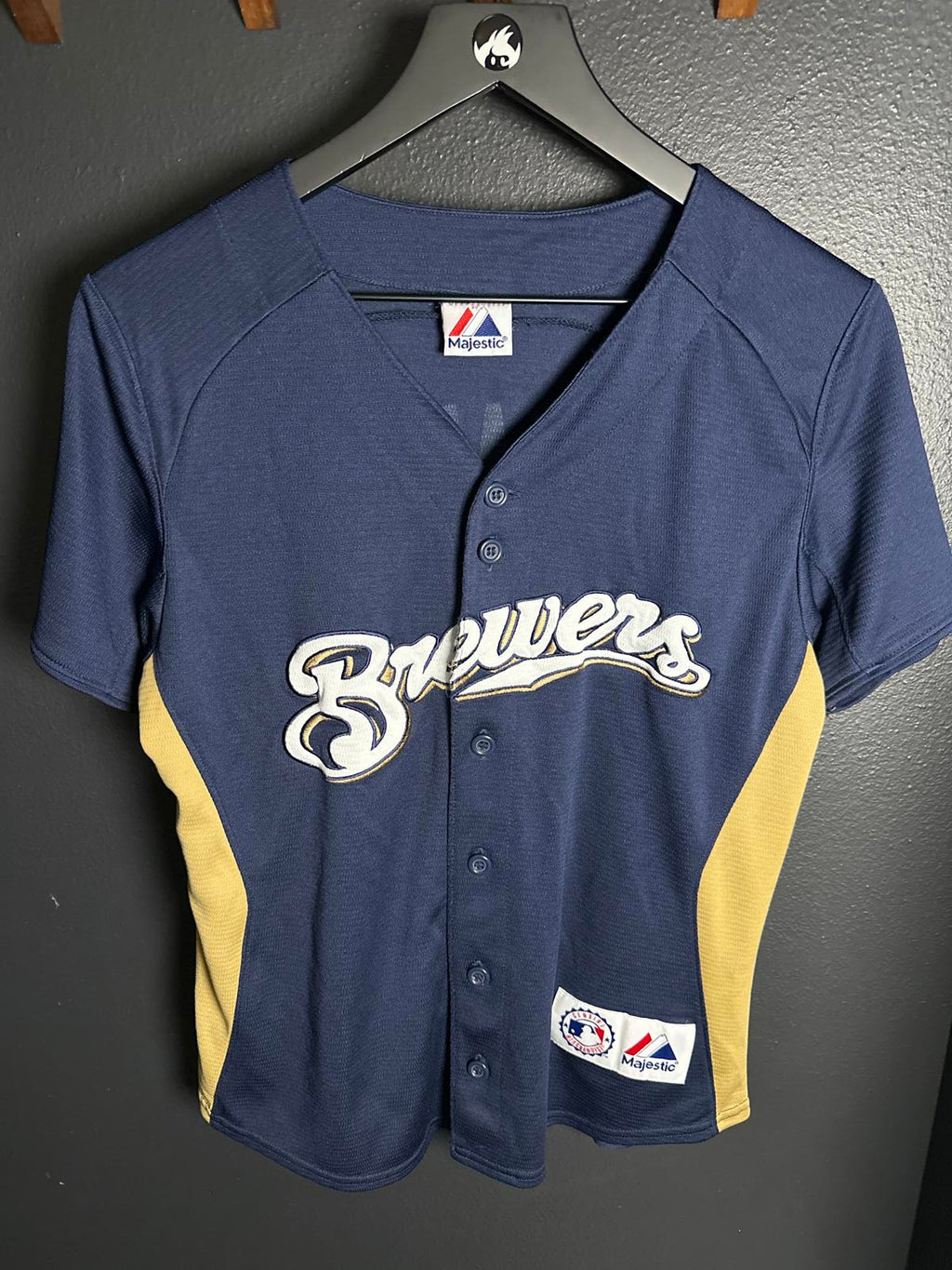 Majestic Milwaukee Brewers Baseball Jersey #8 Braun
