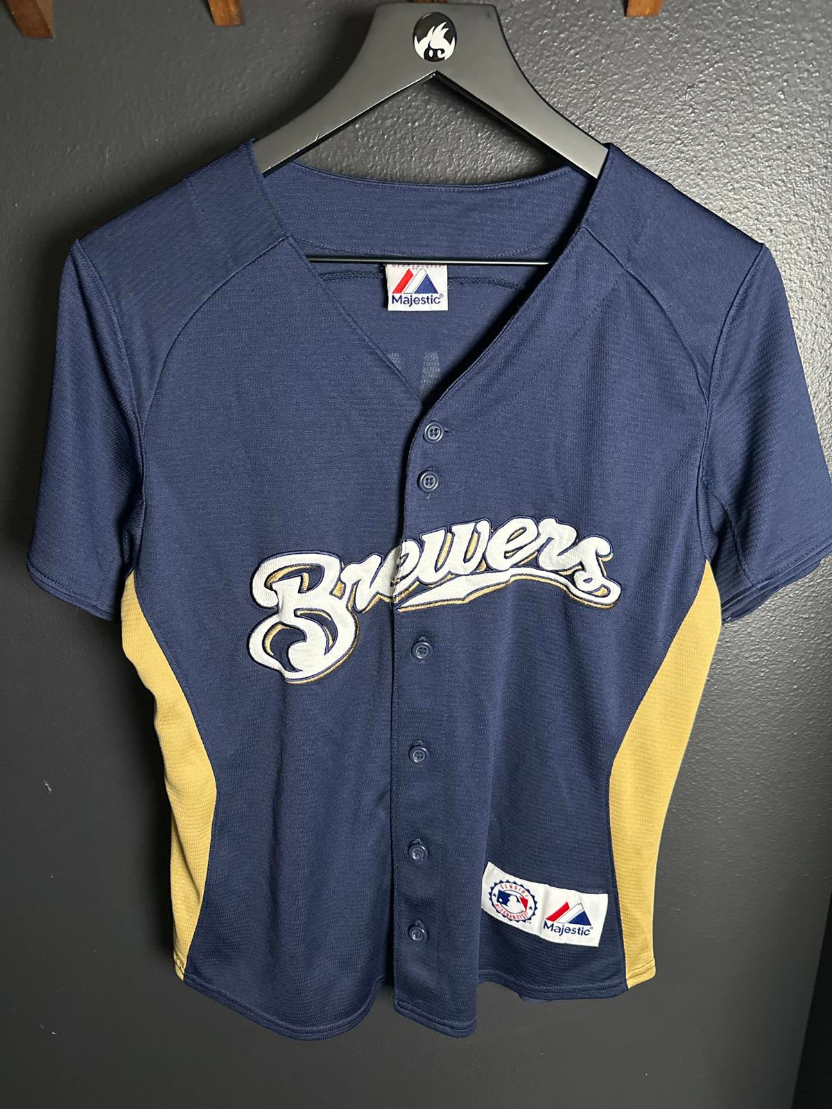 Majestic Milwaukee Brewers Baseball Jersey #8 Braun