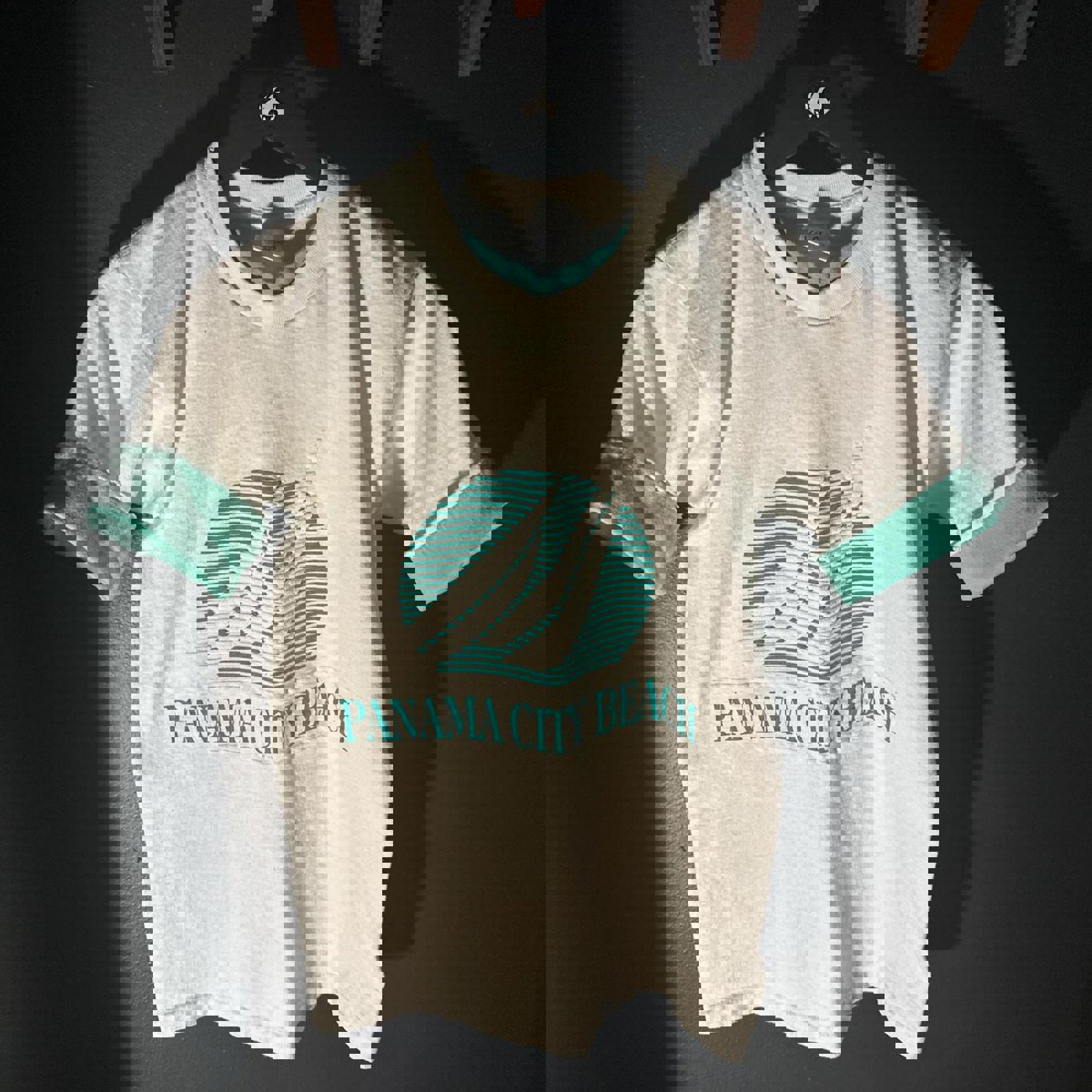 Vintage Velva Sheen Panama City Beach T-Shirt Size Small