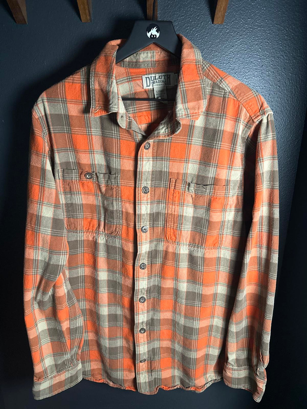 Duluth Trading Co. Men's Plaid Flannel Shirt - Large Tall