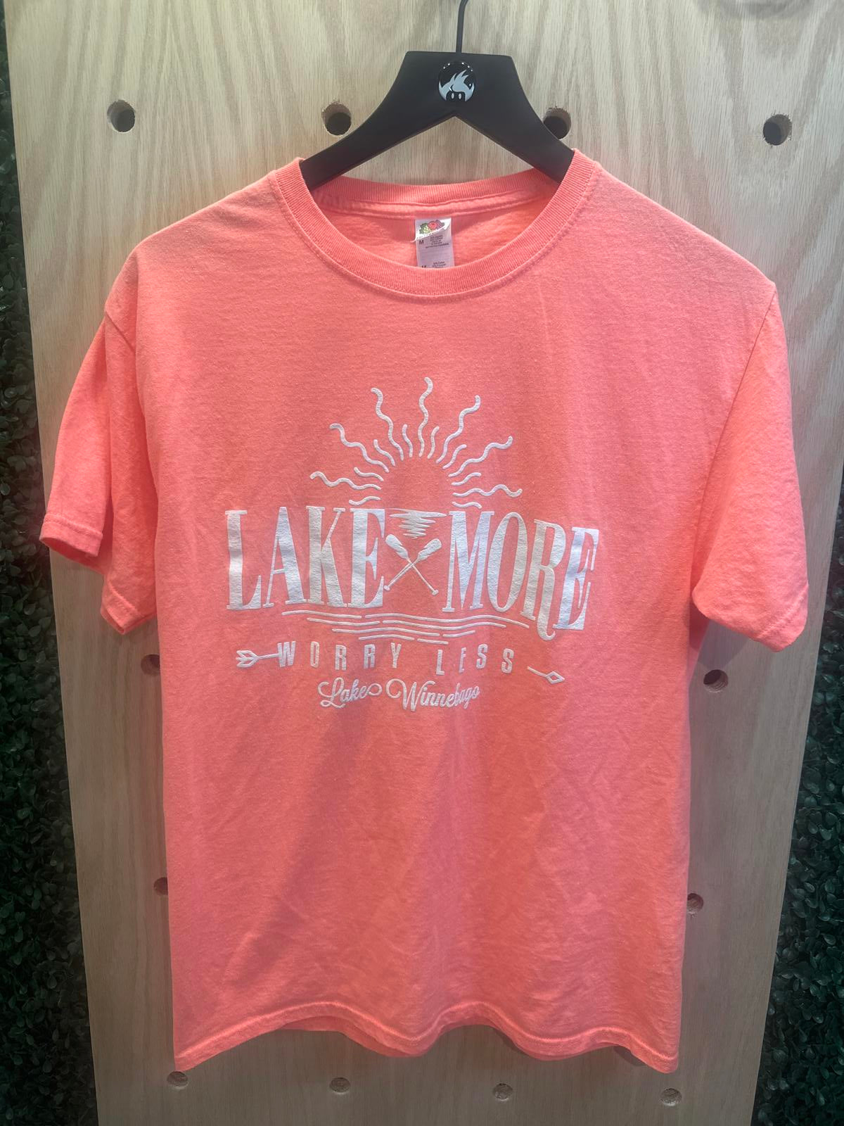 Lake More Worry Less Lake Winnebago Graphic T-Shirt