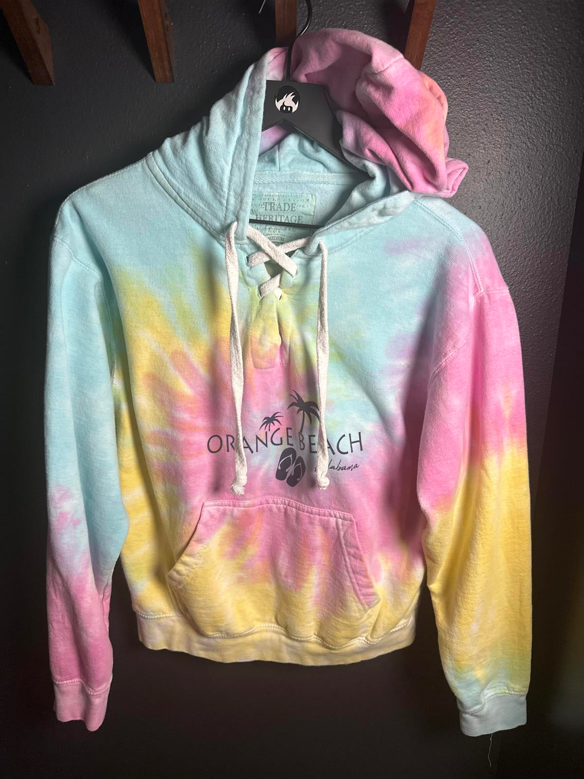 Colorful Tie-Dye Hoodie - Orange Beach Alabama