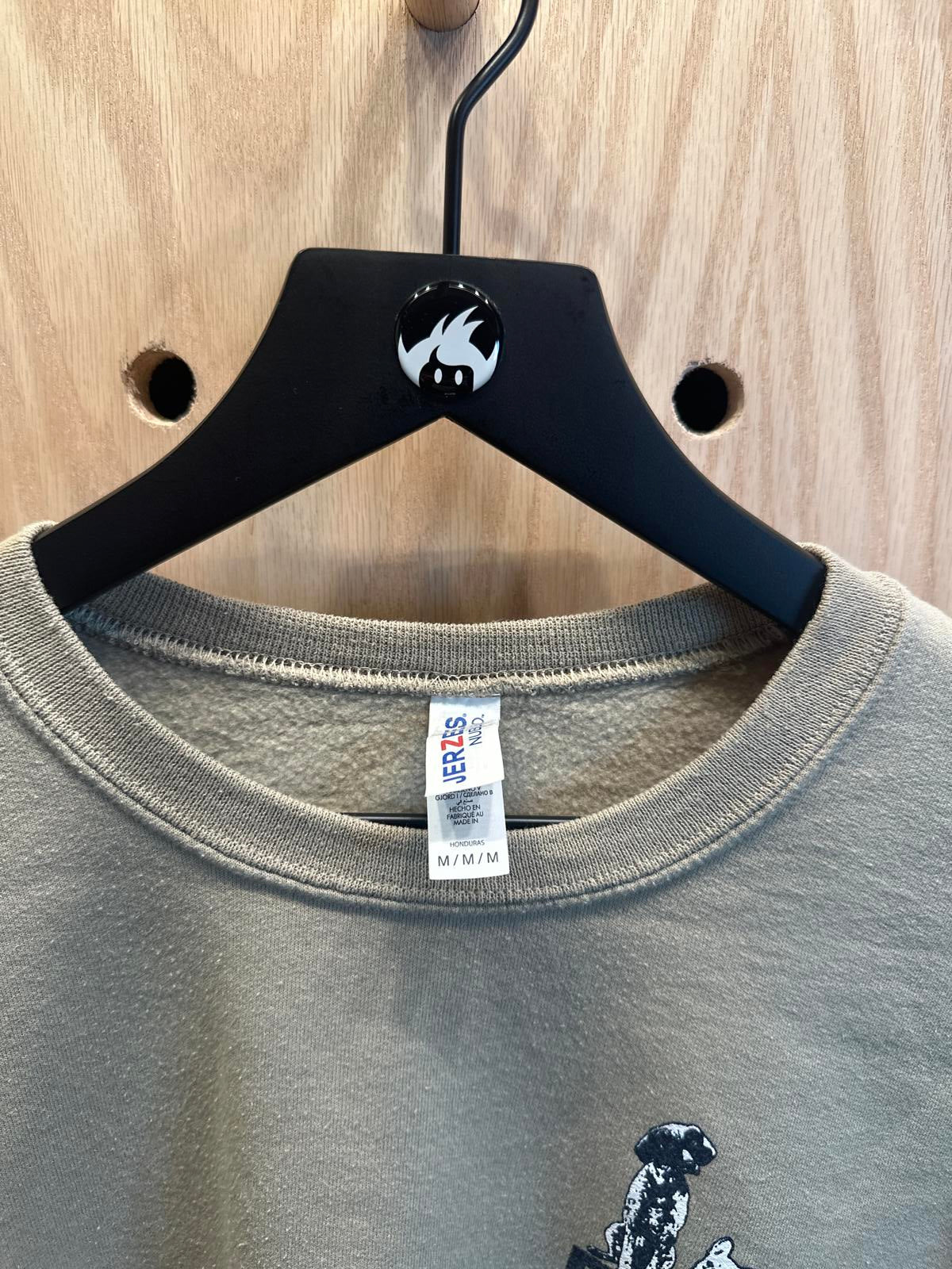 Men's Jerzees Crewneck Sweatshirt with Dog Print