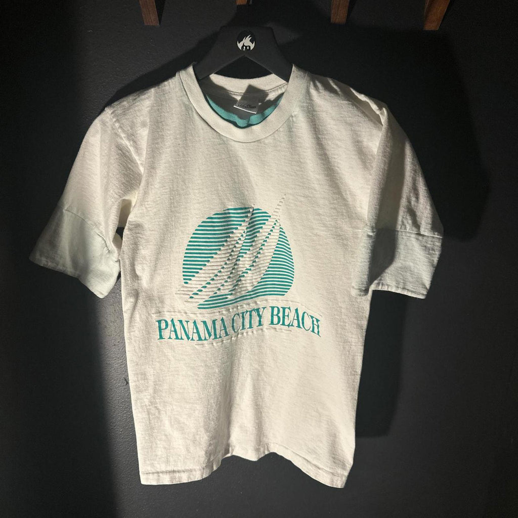 Vintage Velva Sheen Panama City Beach T-Shirt Size Small
