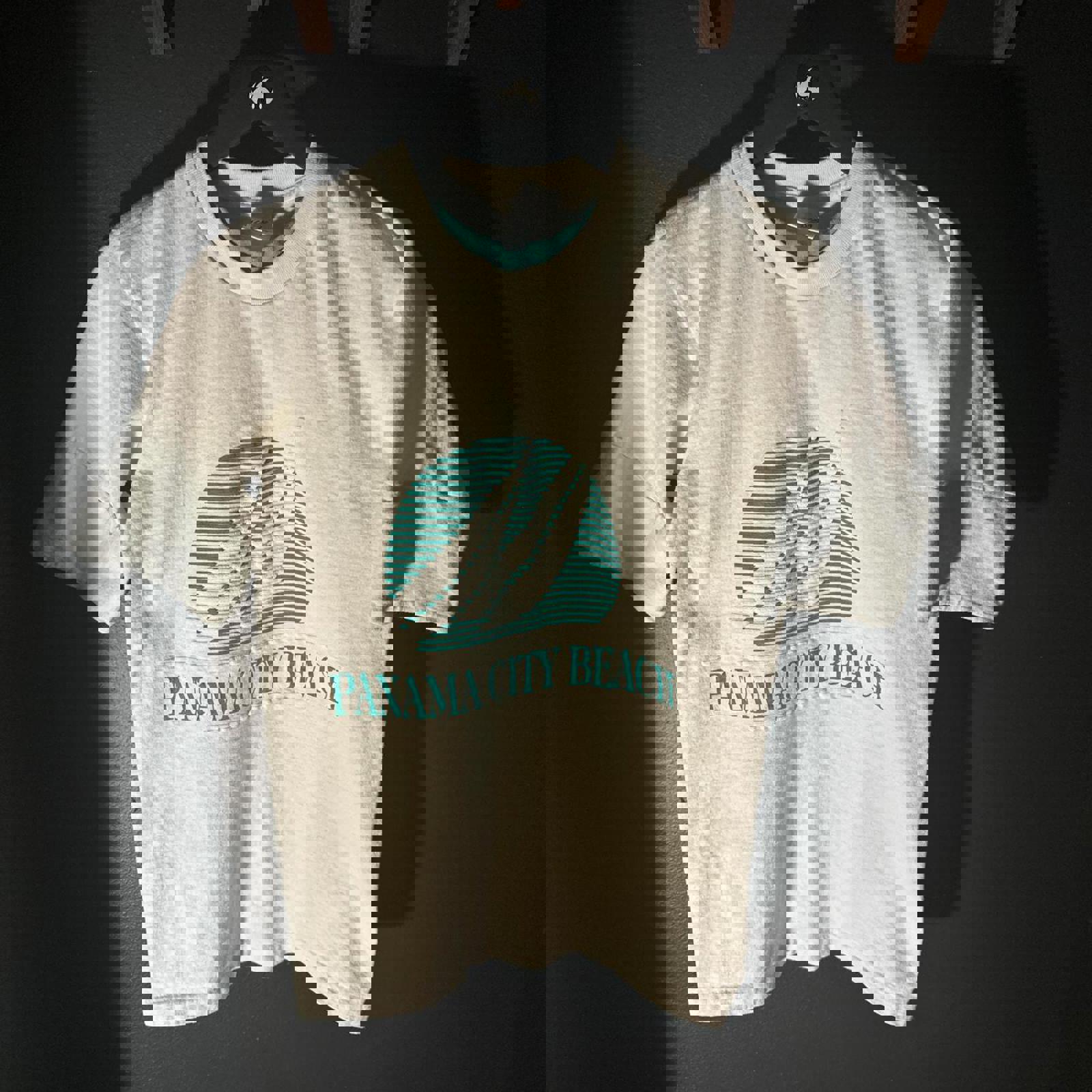 Vintage Velva Sheen Panama City Beach T-Shirt Size Small