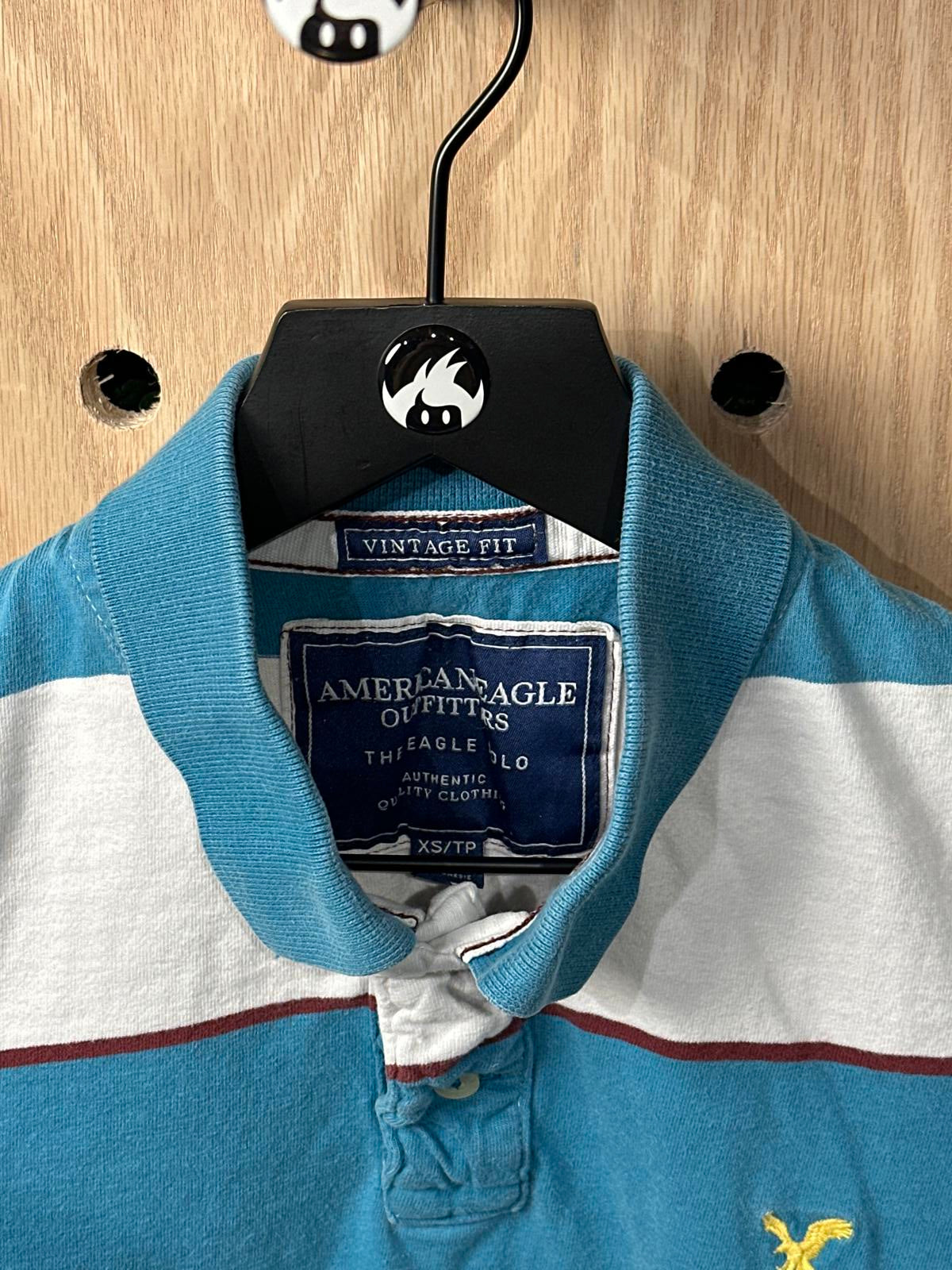 American Eagle Outfitters Vintage Fit Striped Polo Shirt