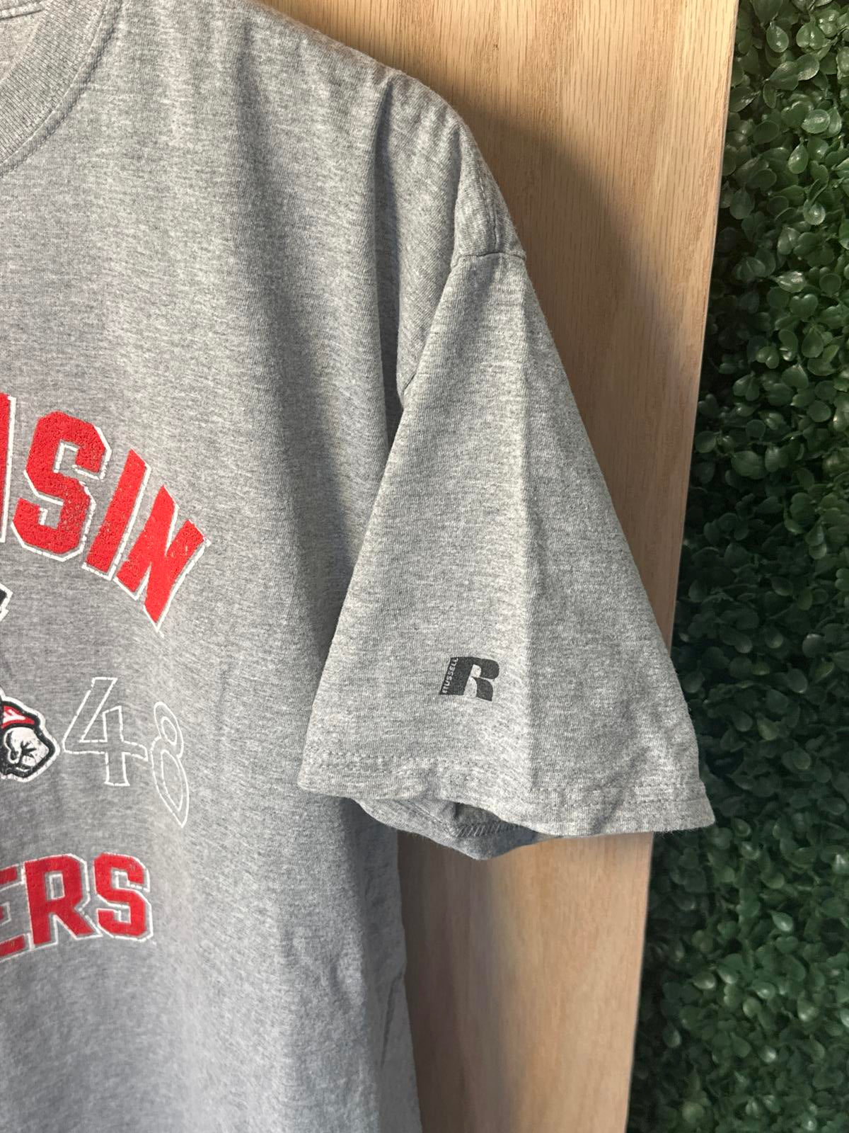 Russell Athletic Wisconsin Badgers Gray T-Shirt