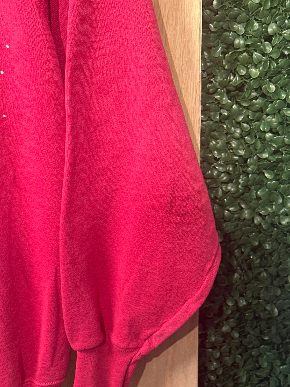 Vintage Ultra Sweats Red Crewneck Sweatshirt with Winter Cabin Print