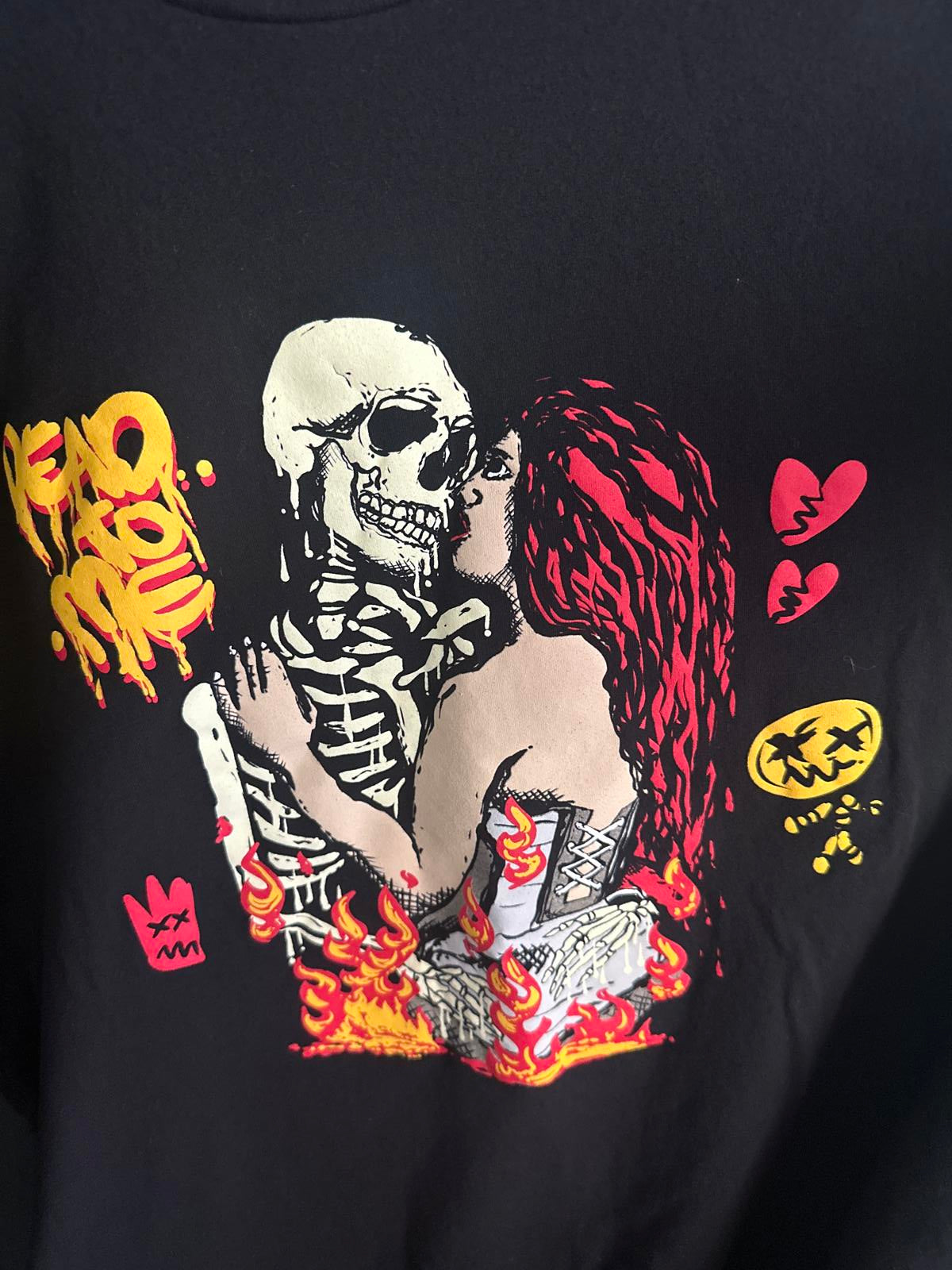 Limited Edition Graphic Tee - Skeleton & Femme Fatale Design