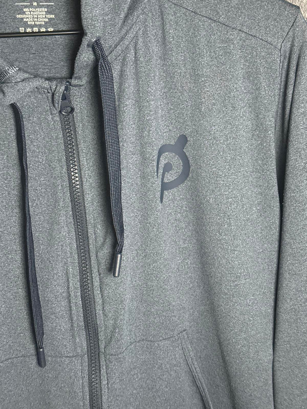 Peloton Woman's Gray Full-Zip Hoodie Sweatshirt