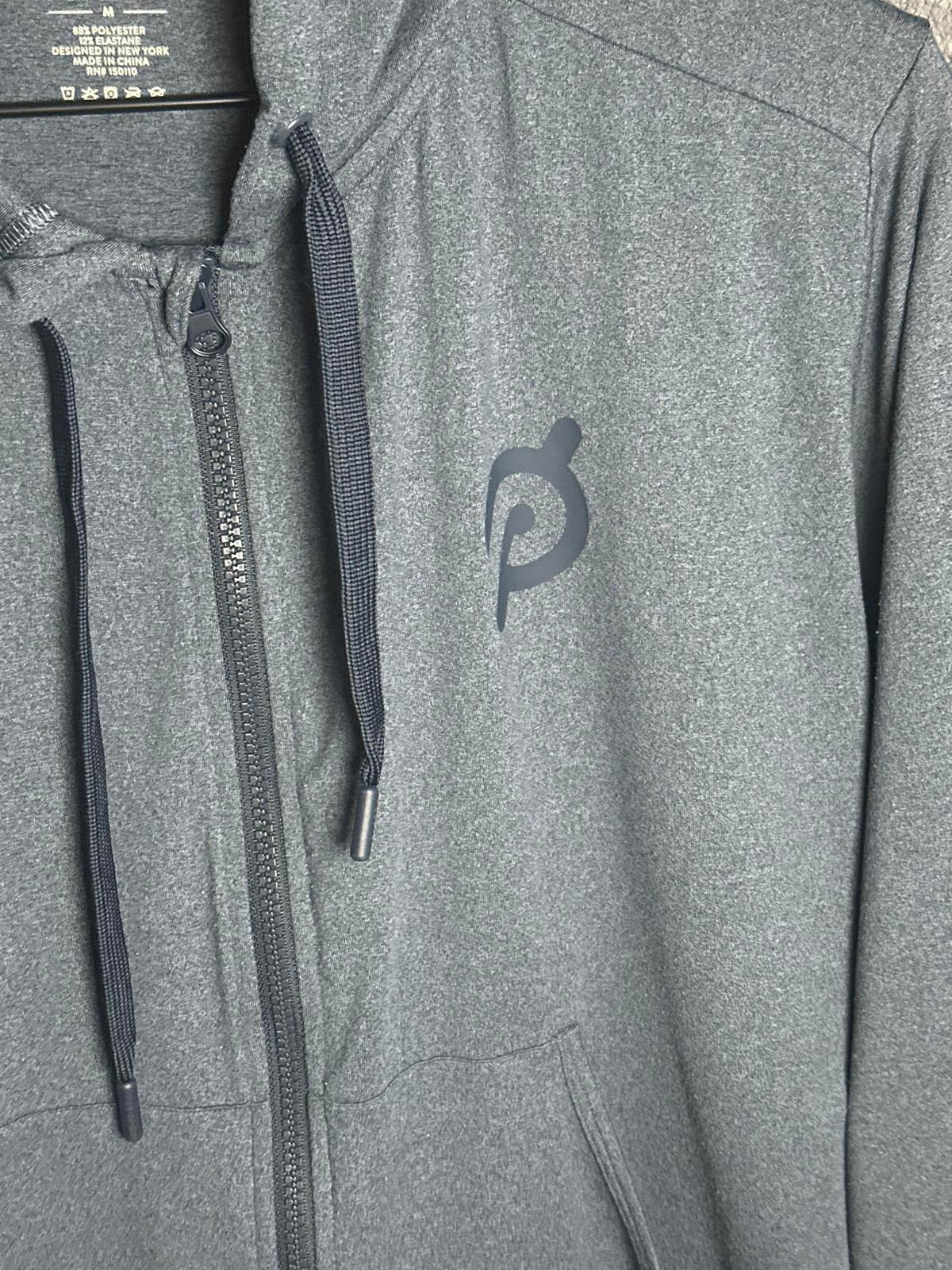 Peloton Woman's Gray Full-Zip Hoodie Sweatshirt