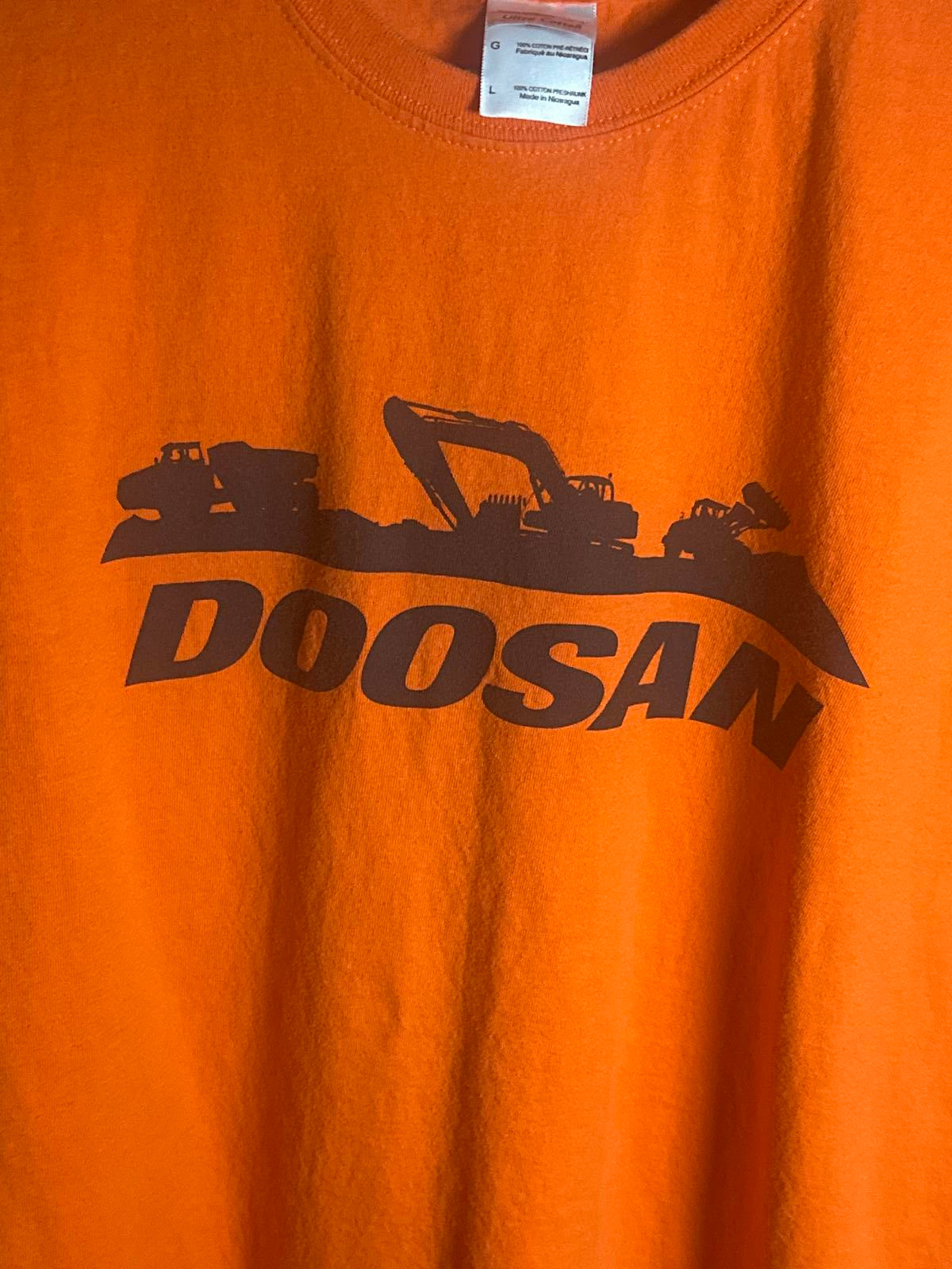 Doosan Orange Graphic T-Shirt, Men's Large