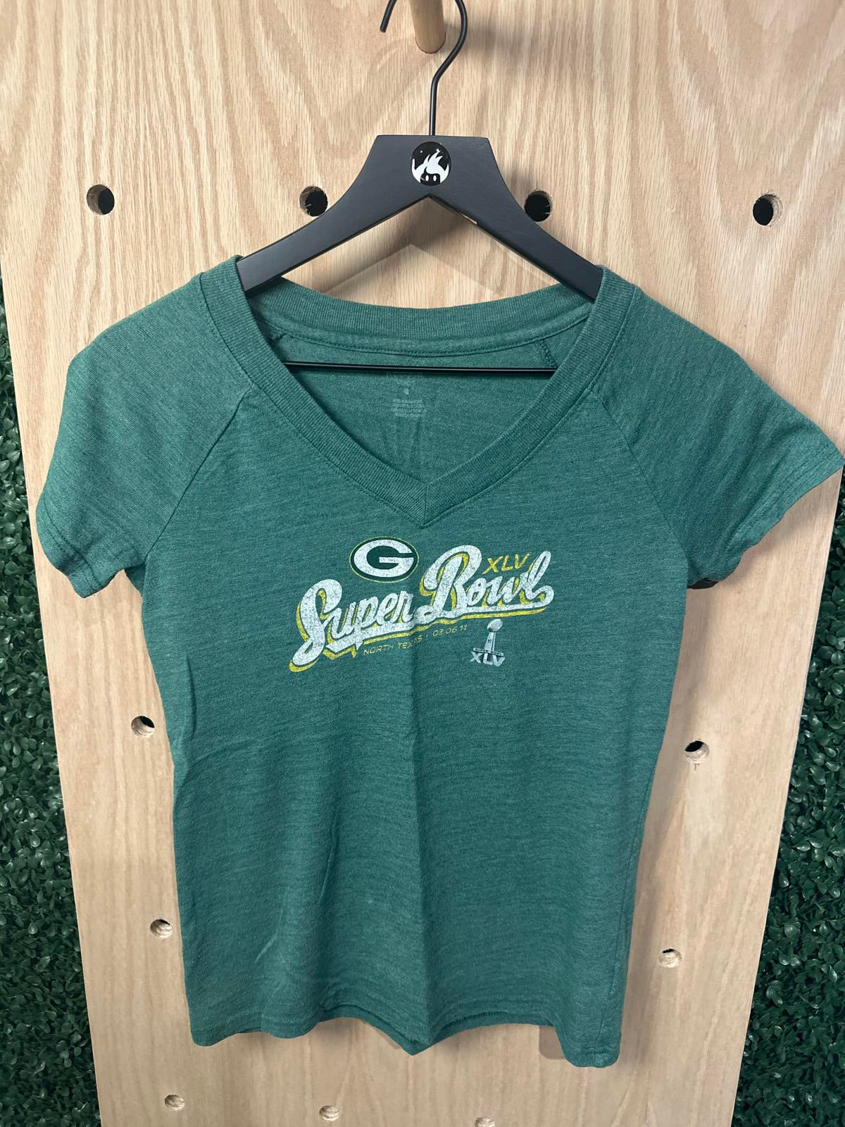 Green Bay Packers Super Bowl XLV Women's V-Neck T-Shirt