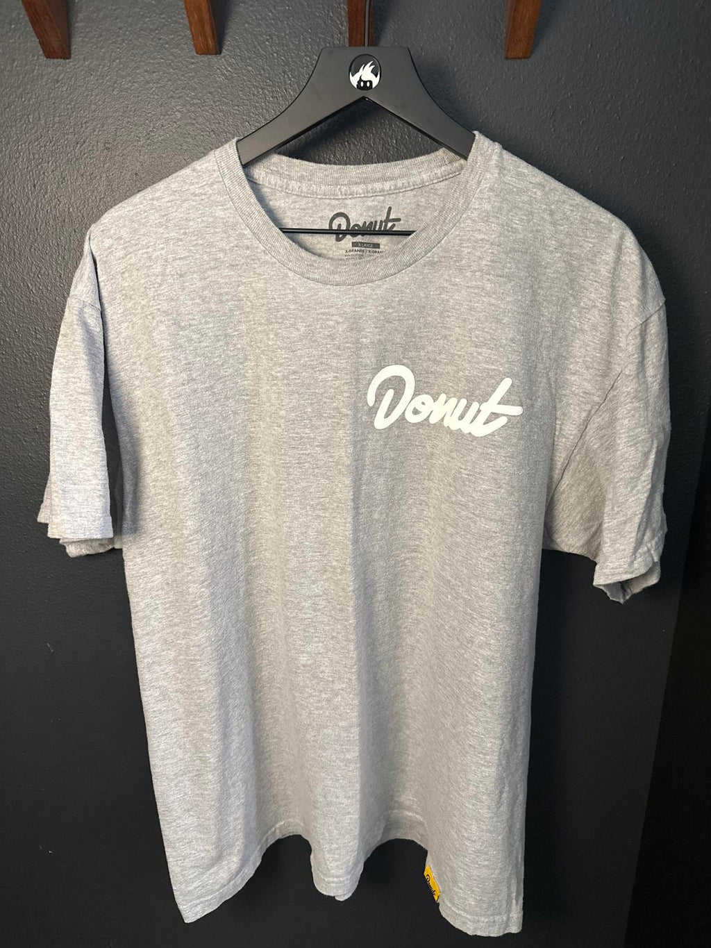 Stylish Donut Logo Gray T-Shirt
