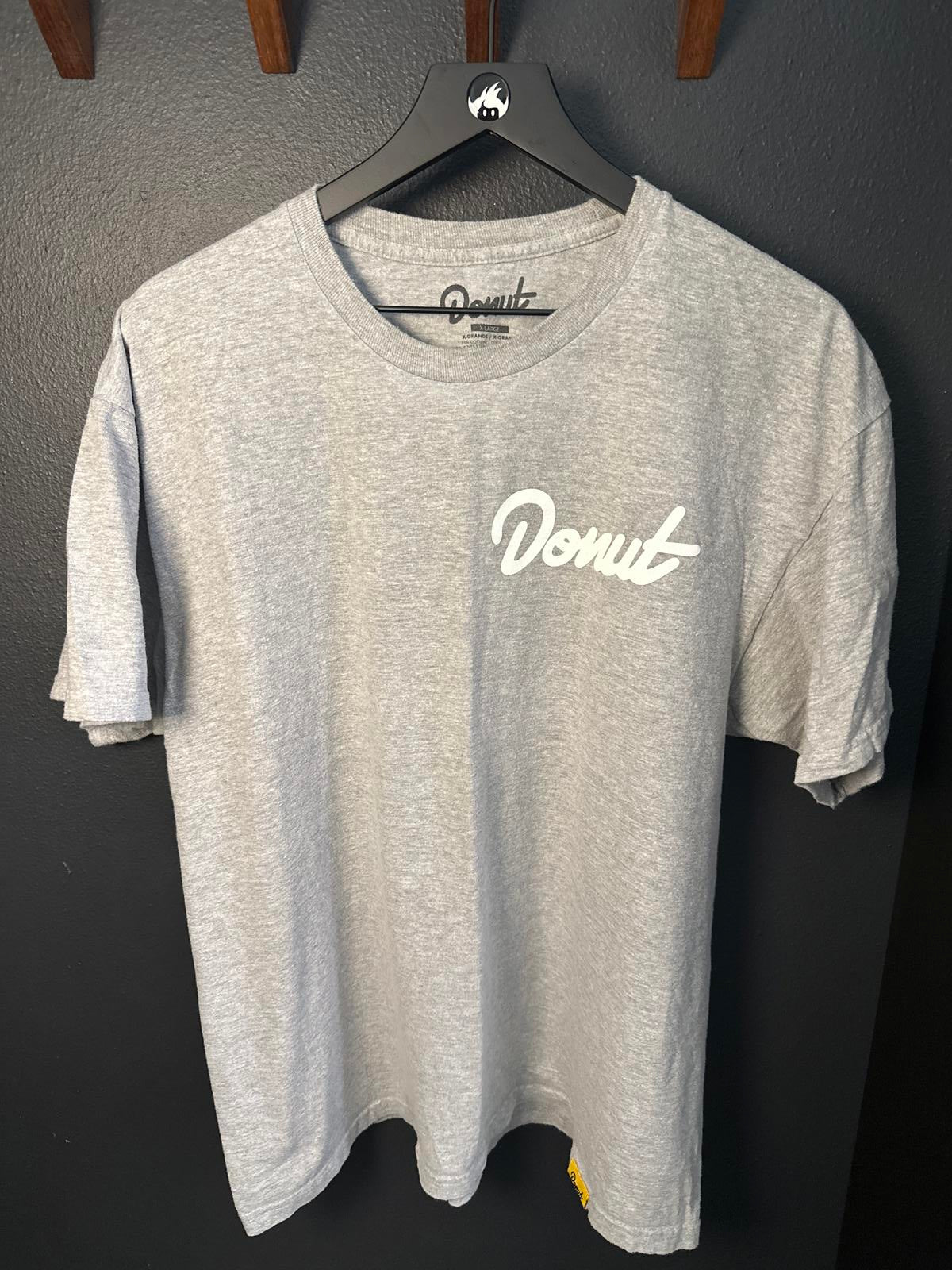 Stylish Donut Logo Gray T-Shirt