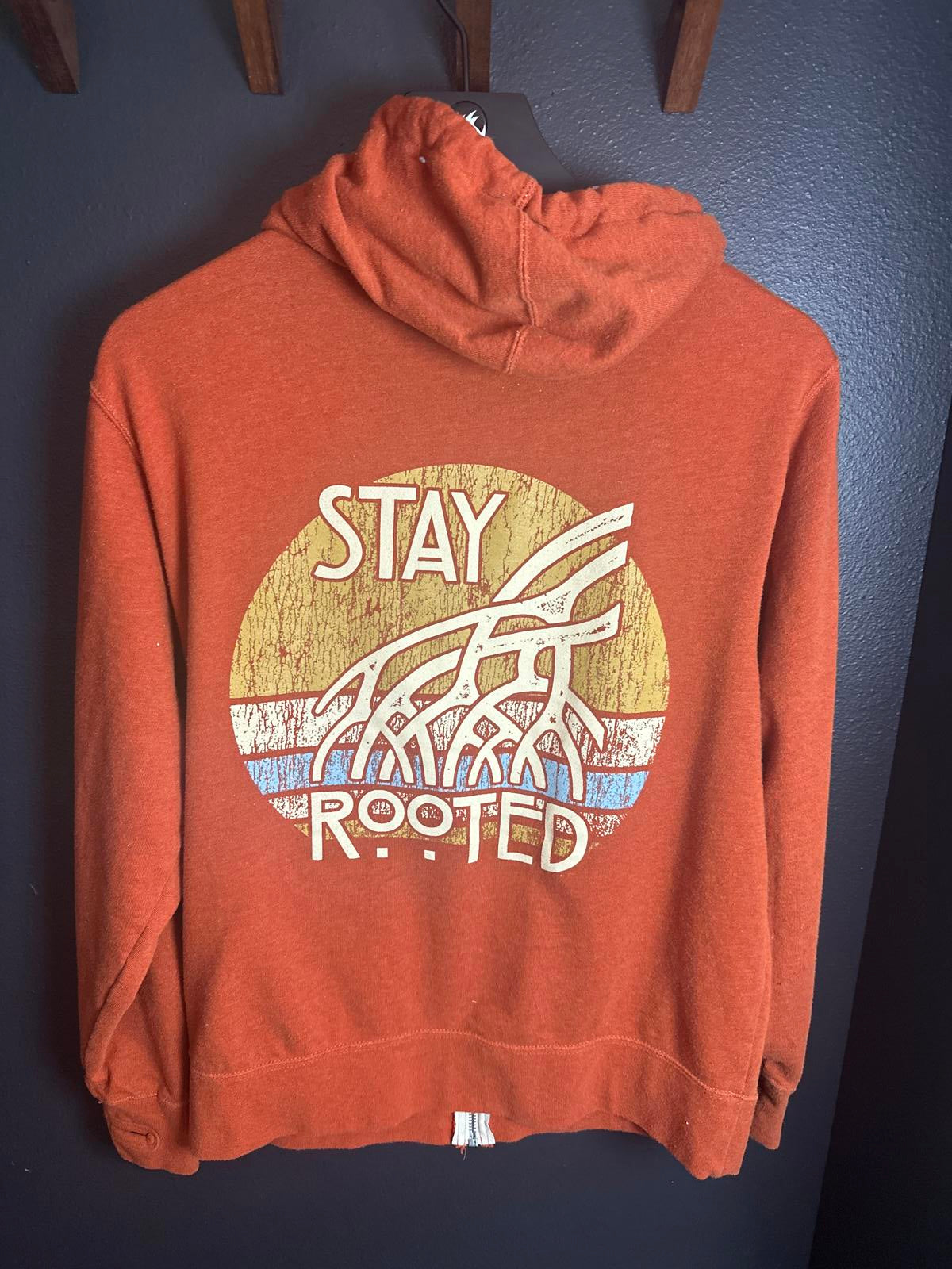 Independent Trading Company Orange Walking Tree Brewery Zip-Up Hoodie