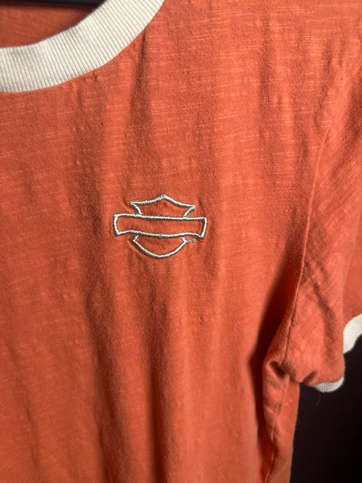 Harley-Davidson Vintage-Style Orange T-Shirt