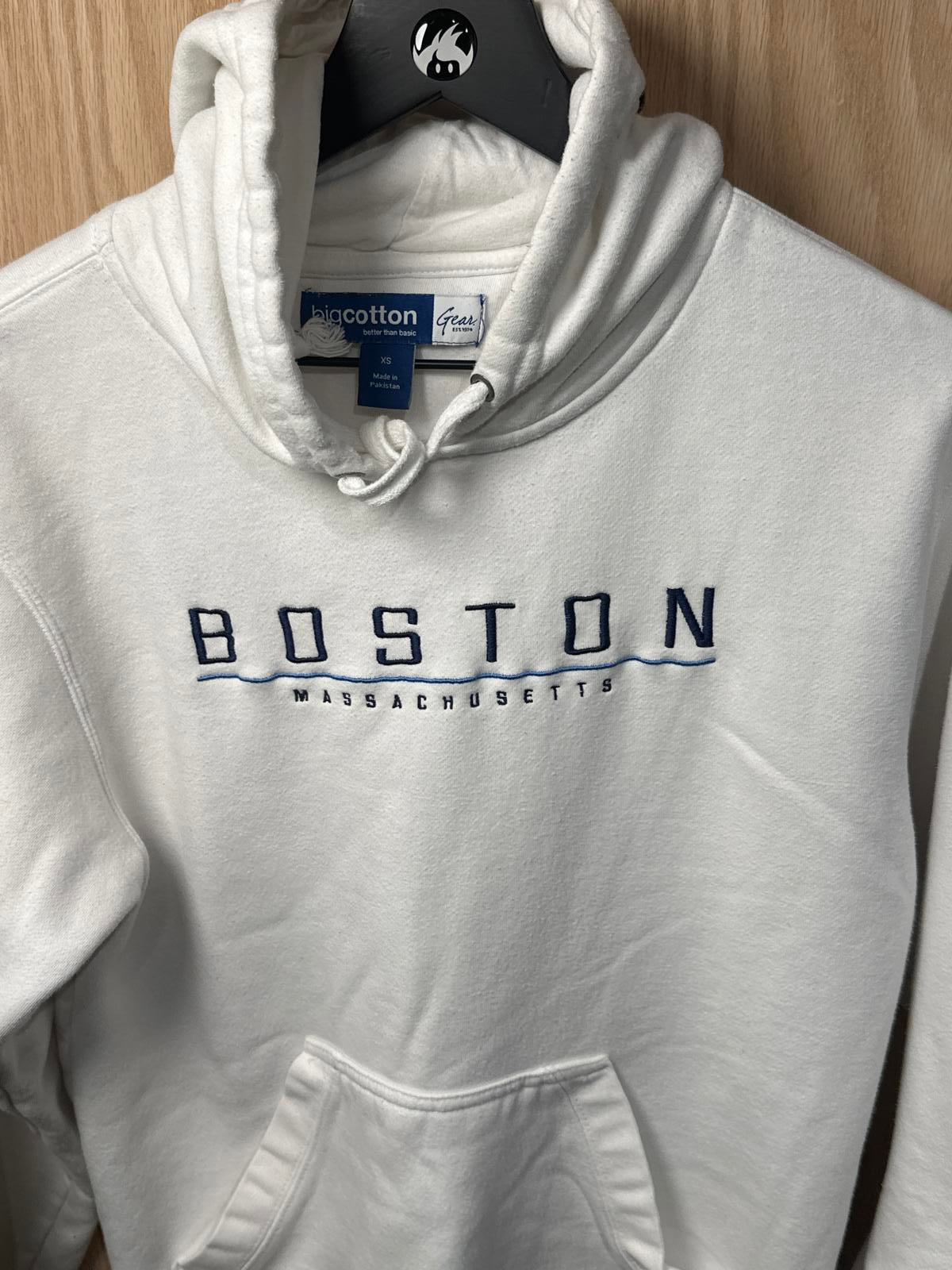 White Boston Massachusetts Hoodie